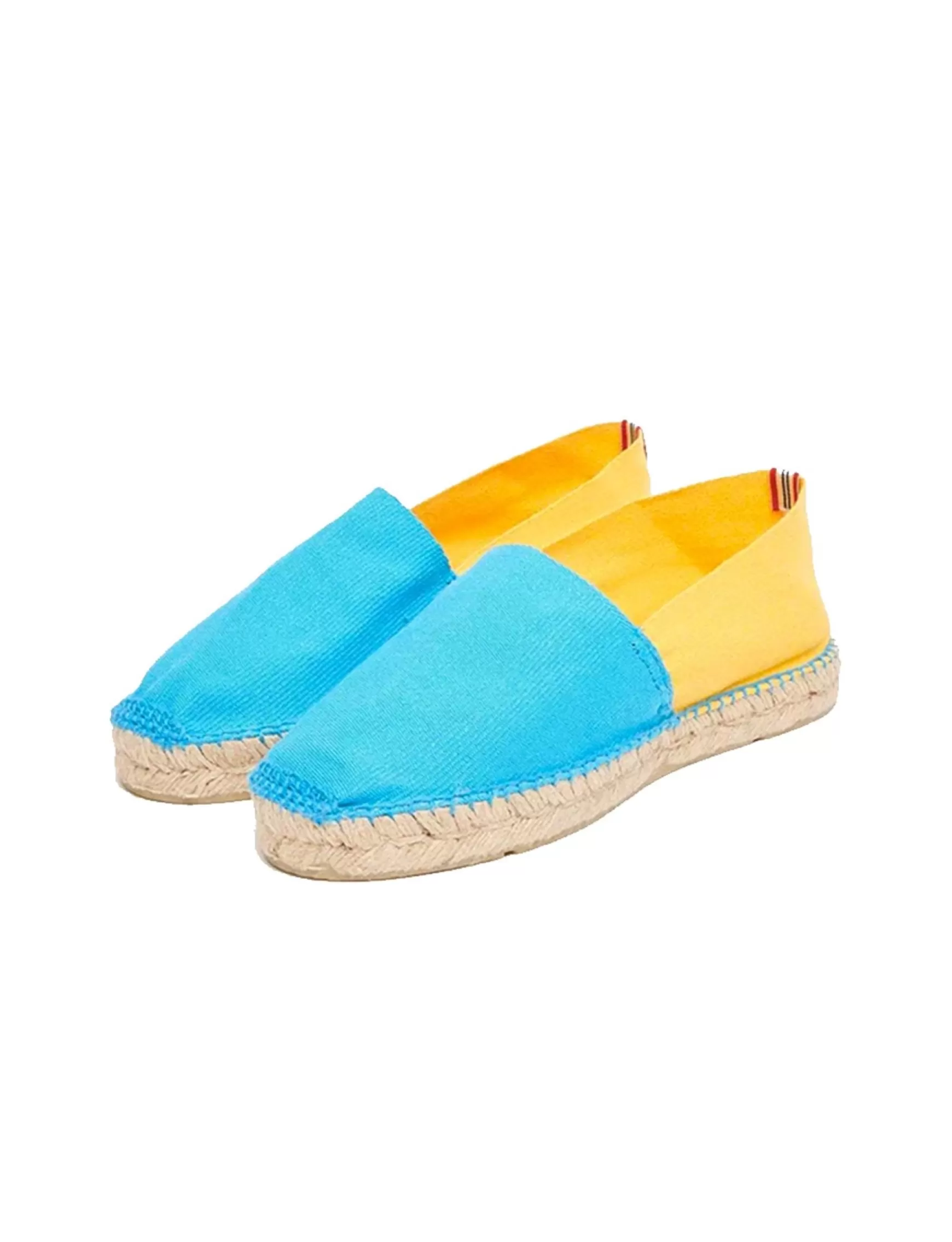 Ines de la Fressange Paris Aglae turquoise-yellow espadrilles Cheap