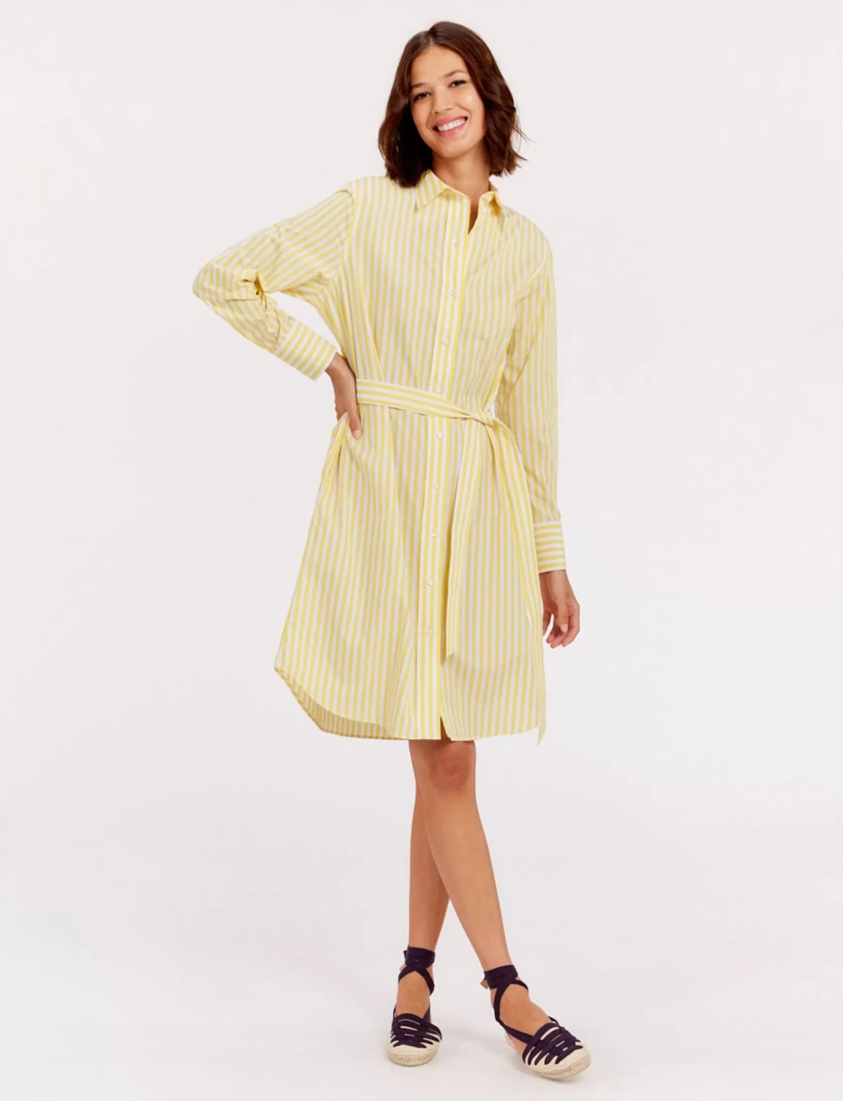 Ines de la Fressange Paris Amour jaune shirt dress Online