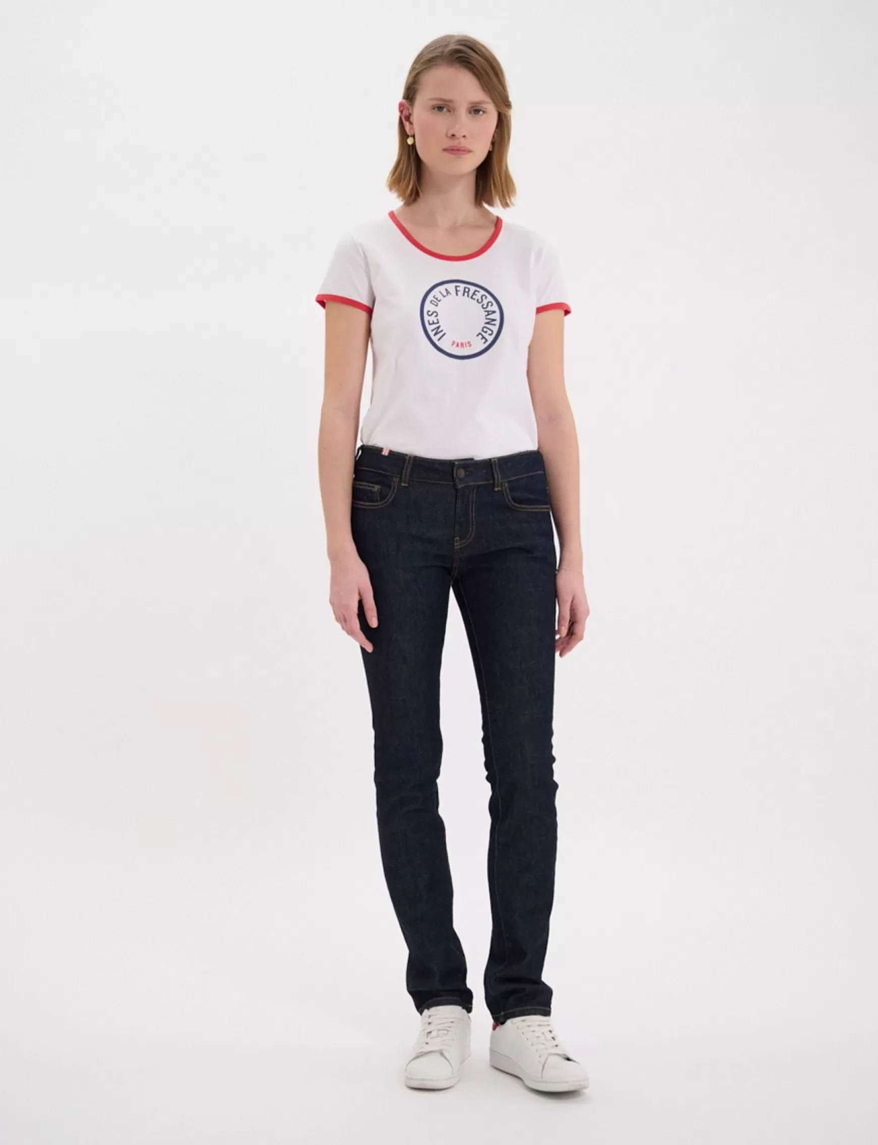 Ines de la Fressange Paris Anemone jeans in navy blue cotton x Notify Cheap