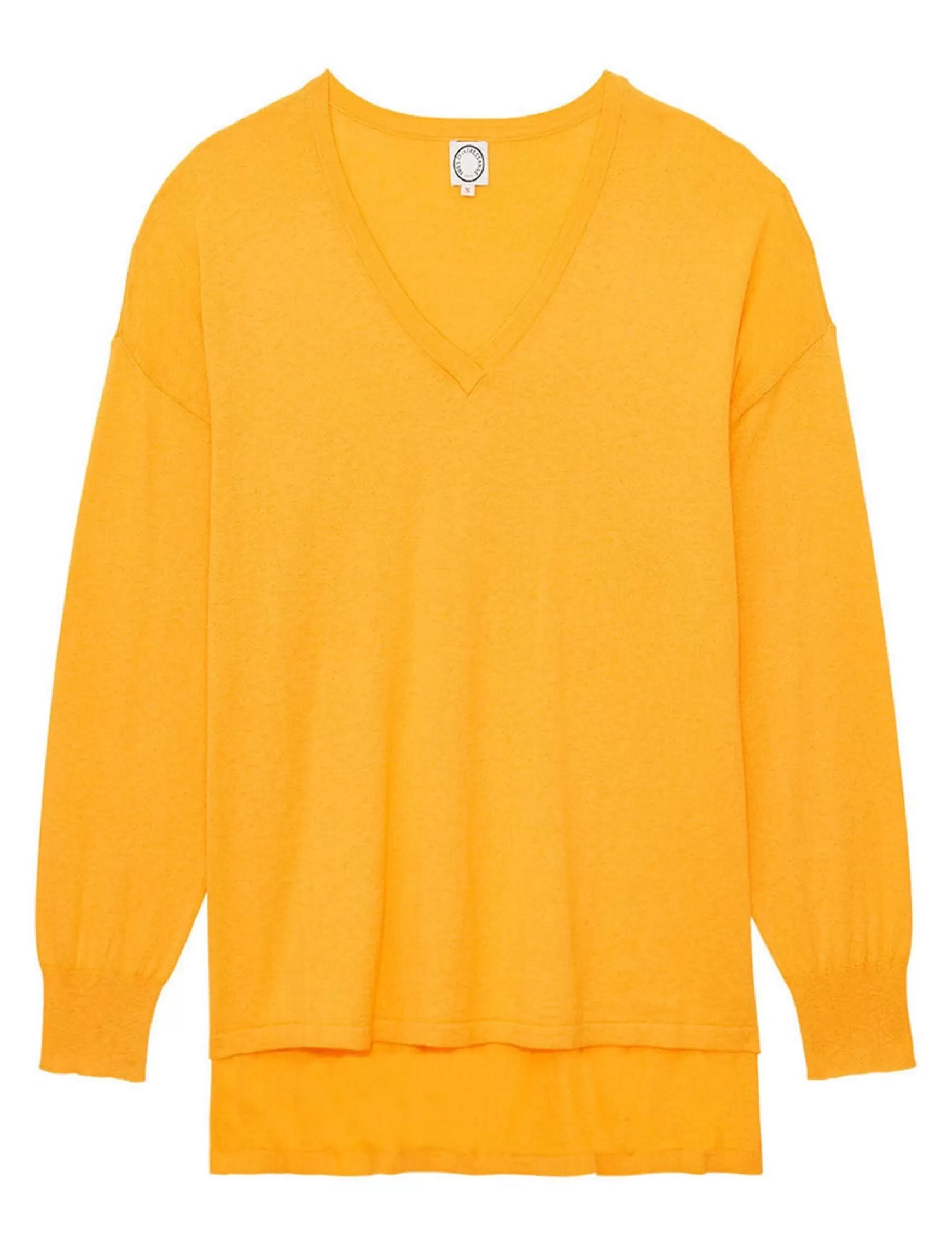 Ines de la Fressange Paris Anton yellow cashmere V-neck jumper Best