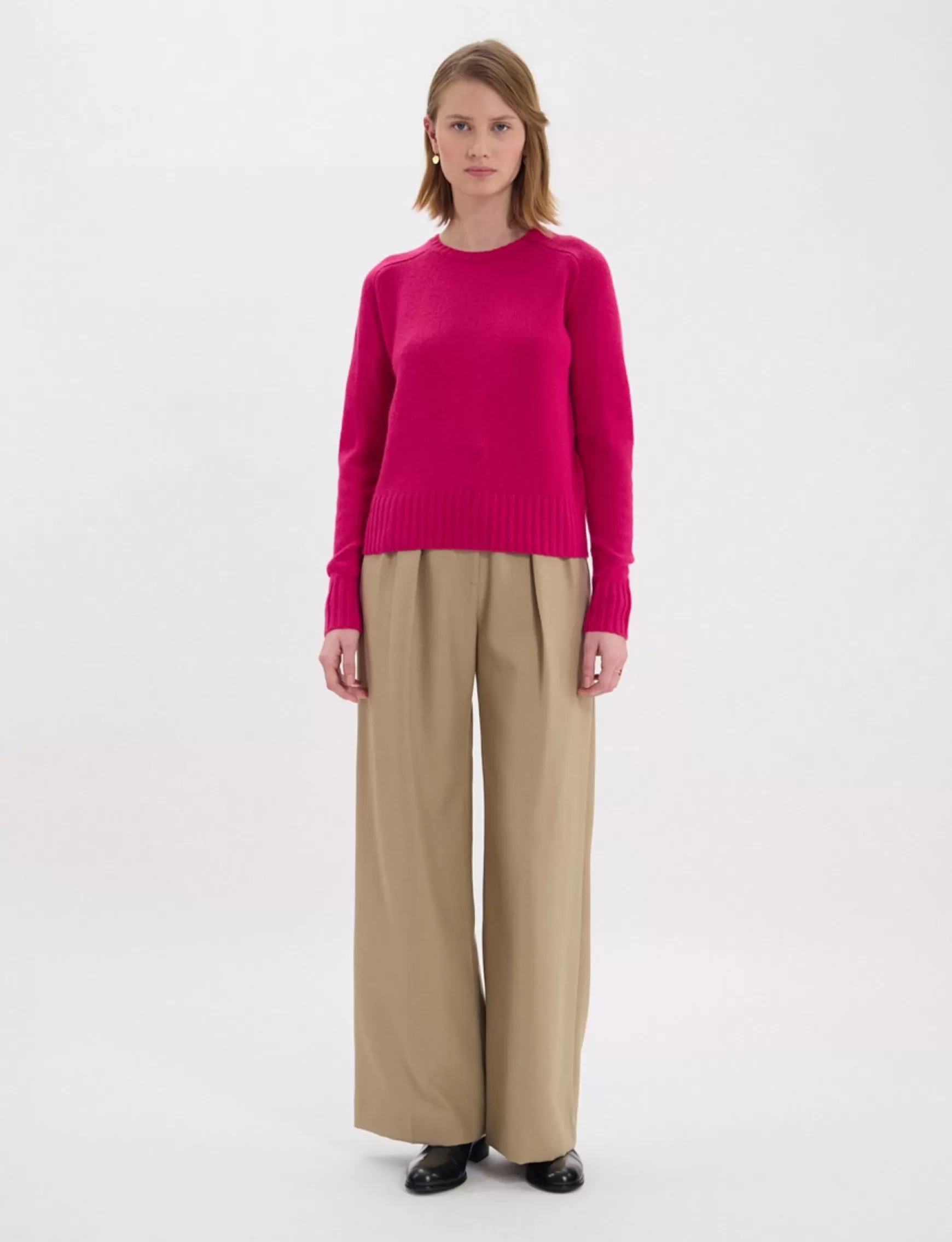 Ines de la Fressange Paris Arthur pink wool and cashmere jumper Best Sale