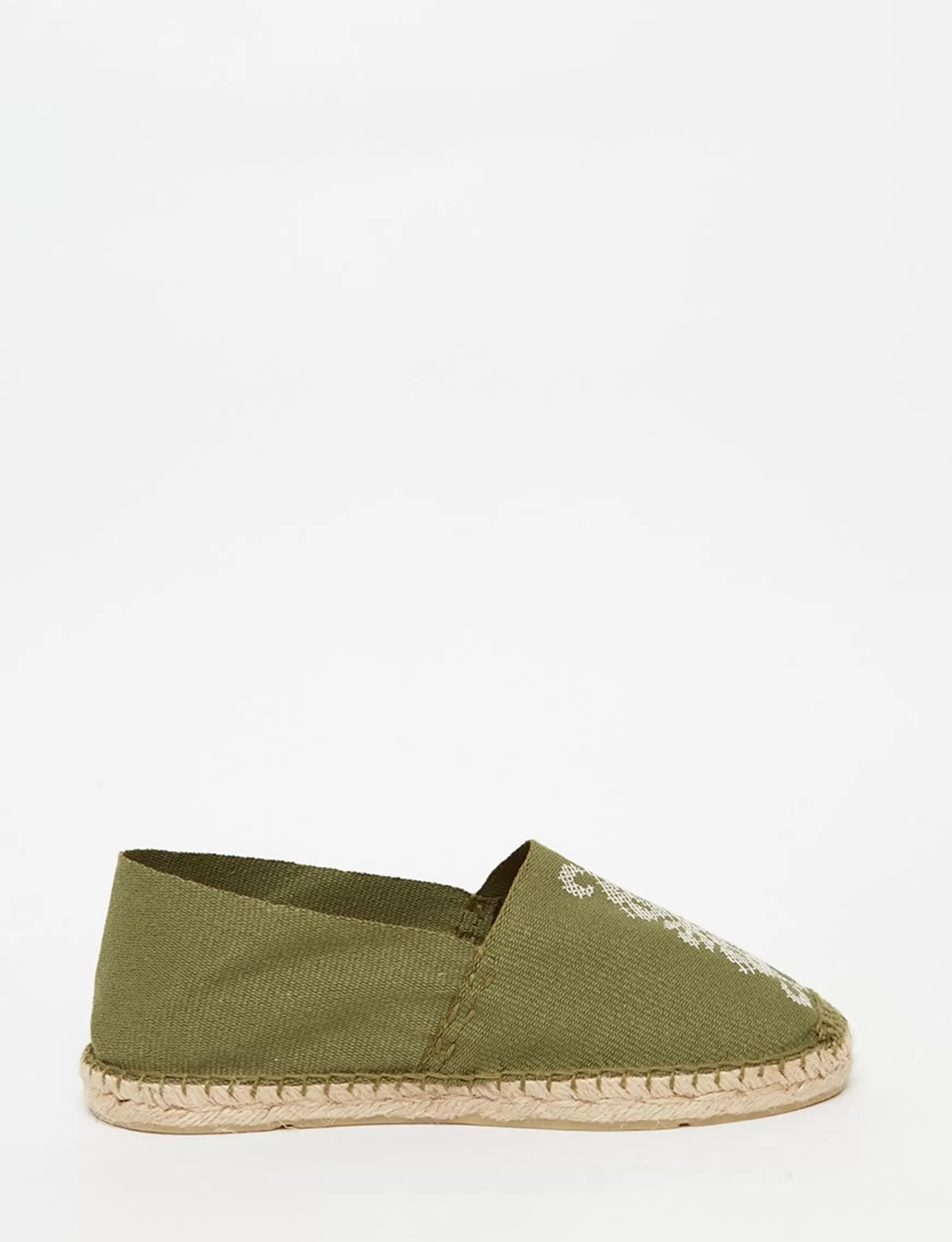 Ines de la Fressange Paris Auriane khaki espadrilles Shop