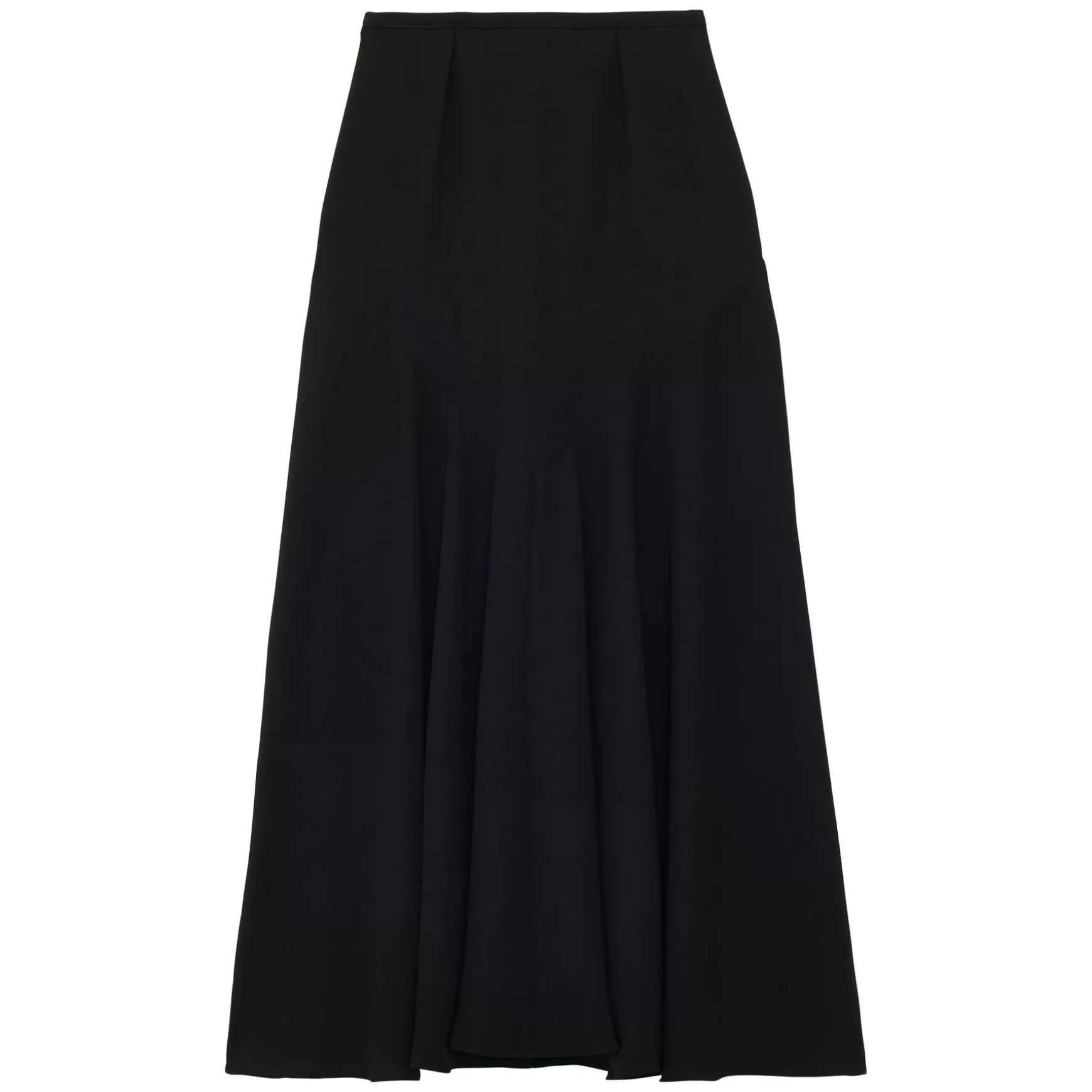 Ines de la Fressange Paris Black Velvette skirt New