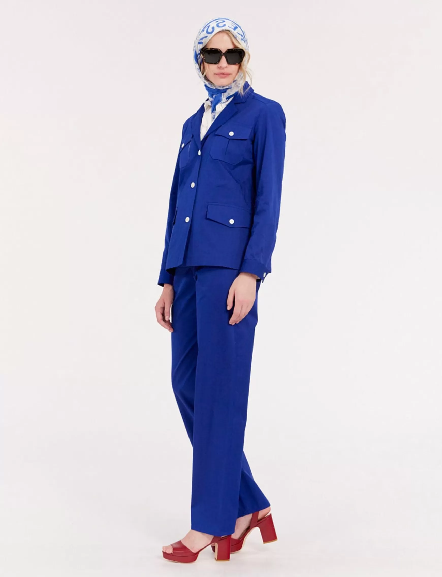 Ines de la Fressange Paris Blue Flipper jacket Online