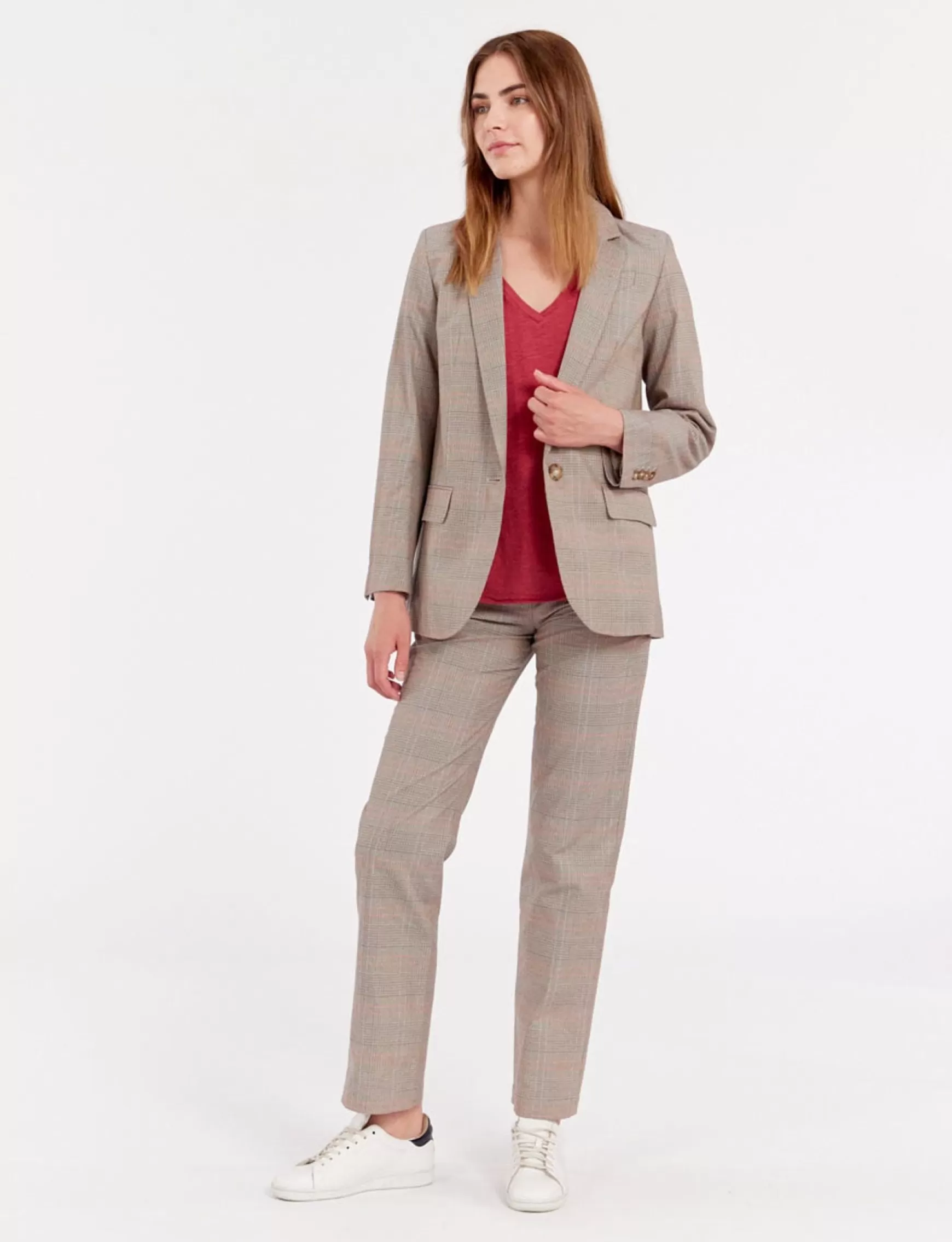 Ines de la Fressange Paris Bruna checked jacket Outlet