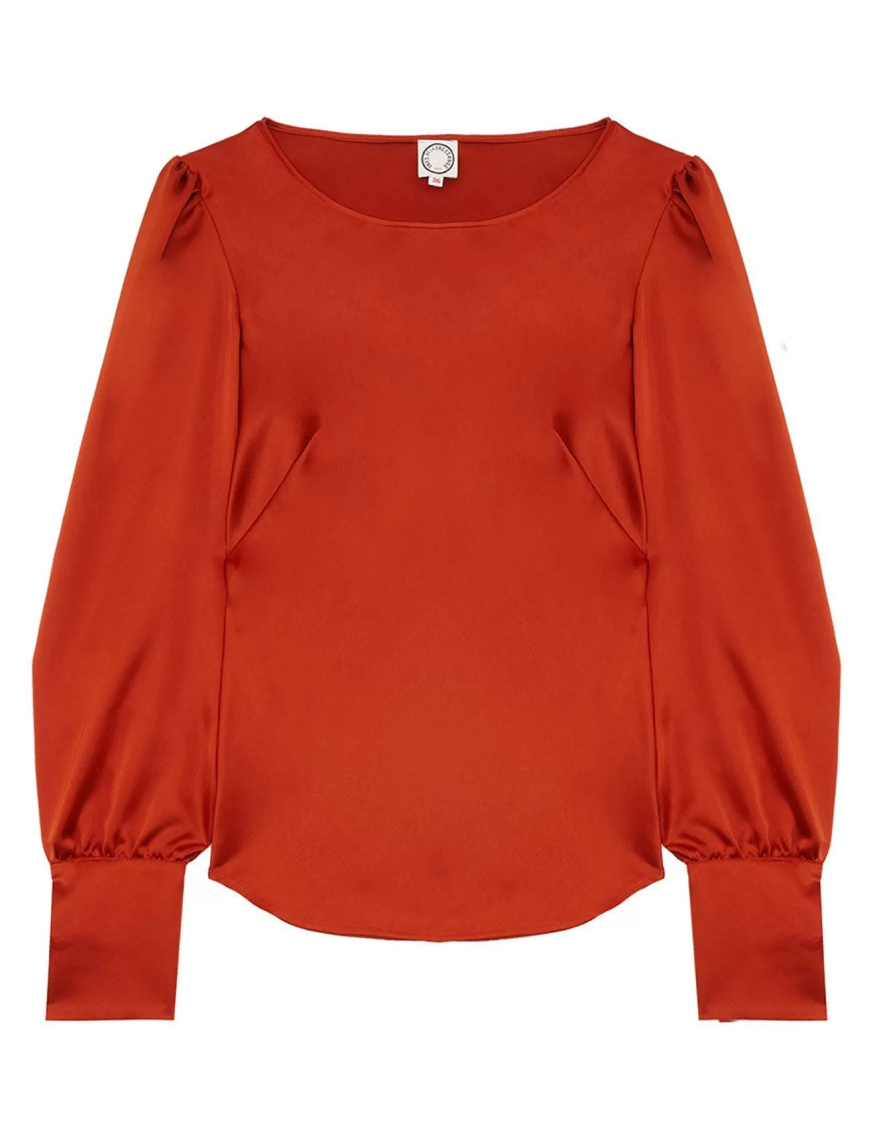 Ines de la Fressange Paris Burnt orange Theola top Sale