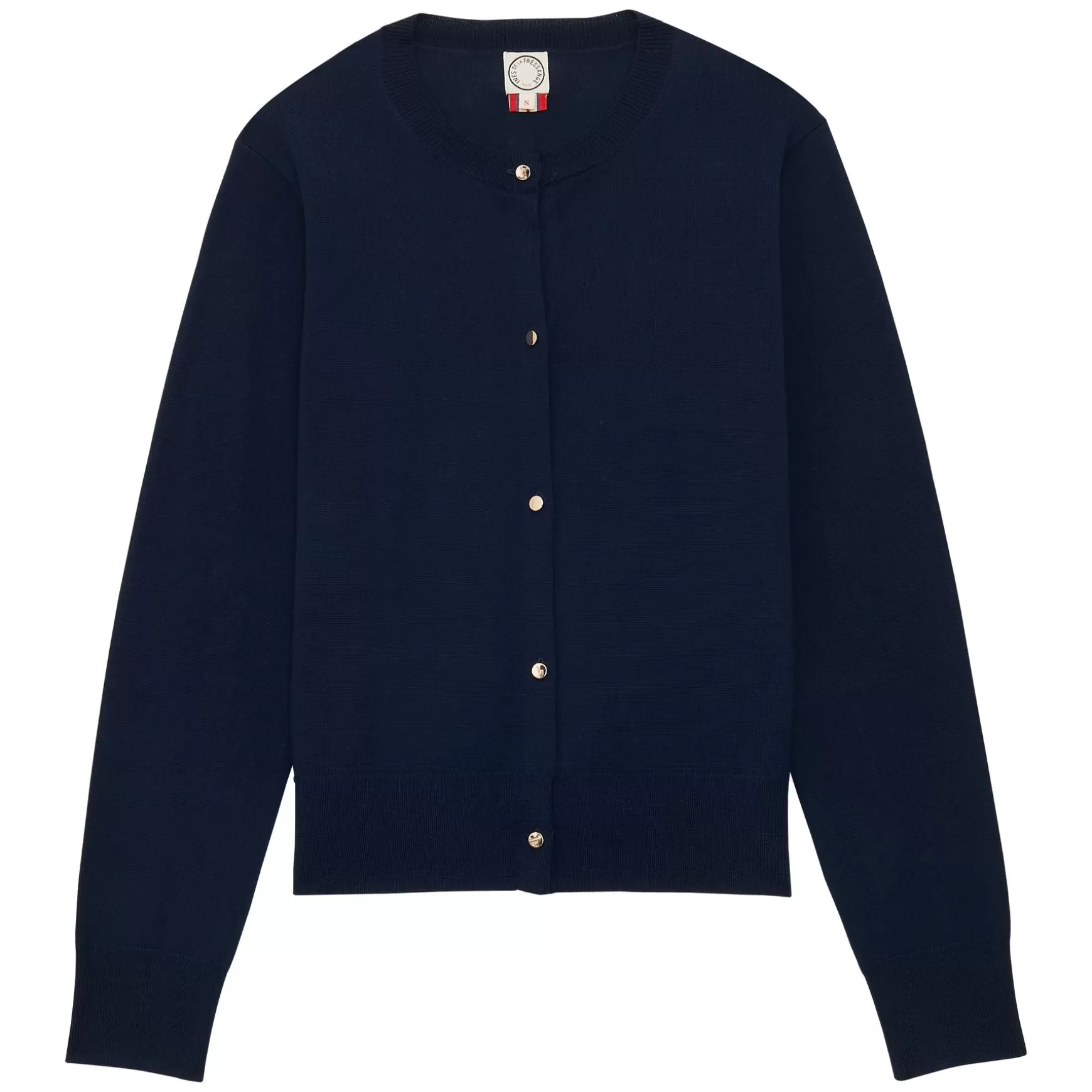 Ines de la Fressange Paris Cesarion navy cardigan Clearance