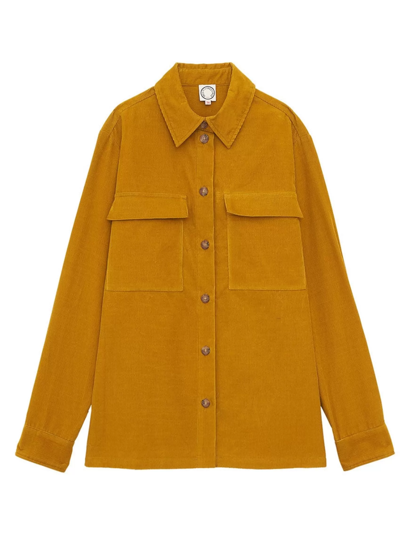 Ines de la Fressange Paris Chandler ochre velvet shirt Cheap