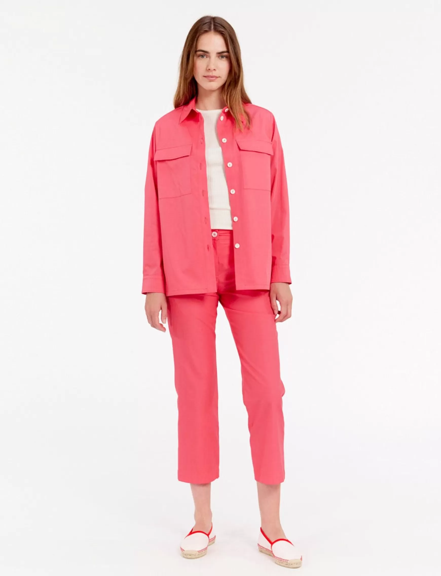 Ines de la Fressange Paris Chandler pink shirt Cheap