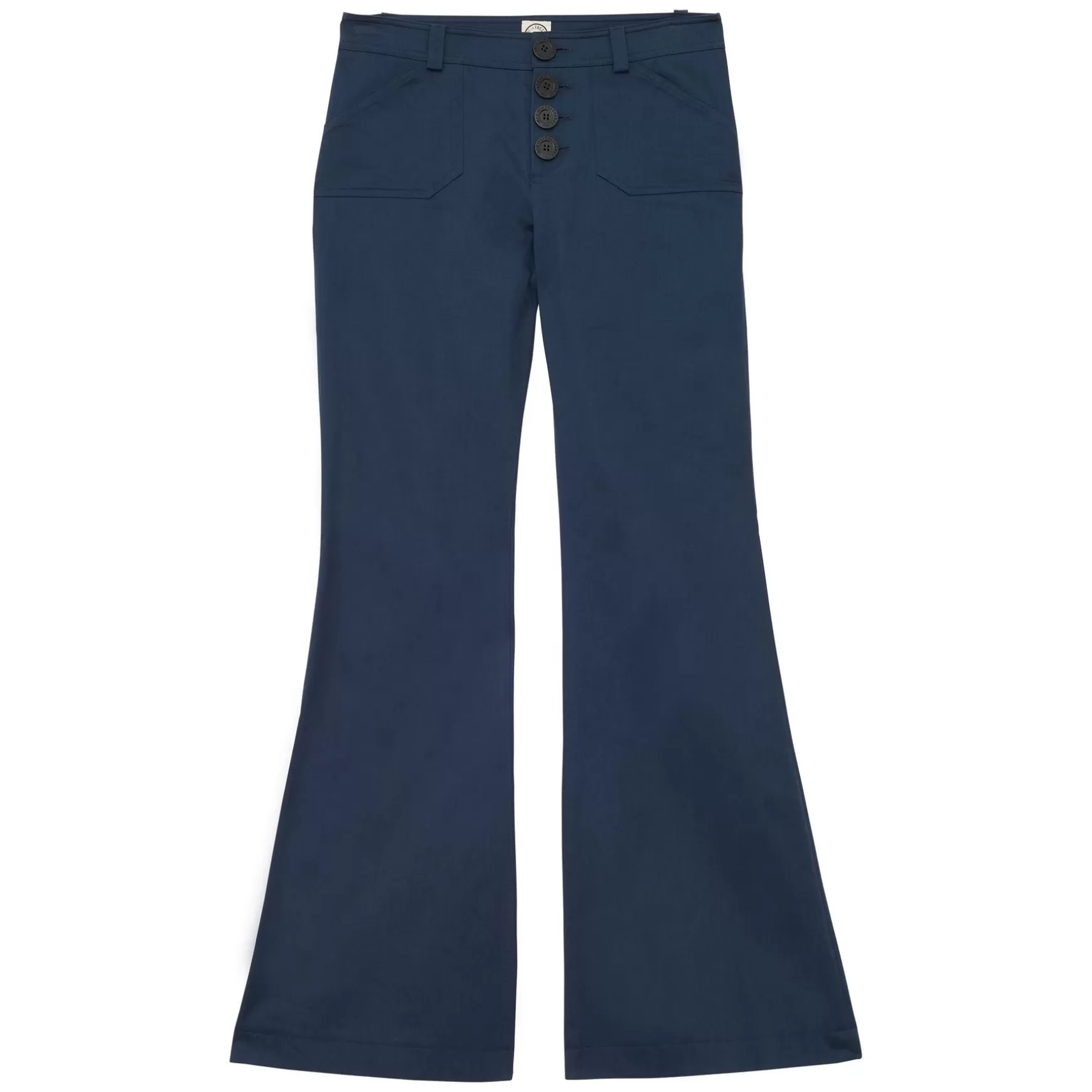 Ines de la Fressange Paris Charlotte navy cotton trousers Fashion