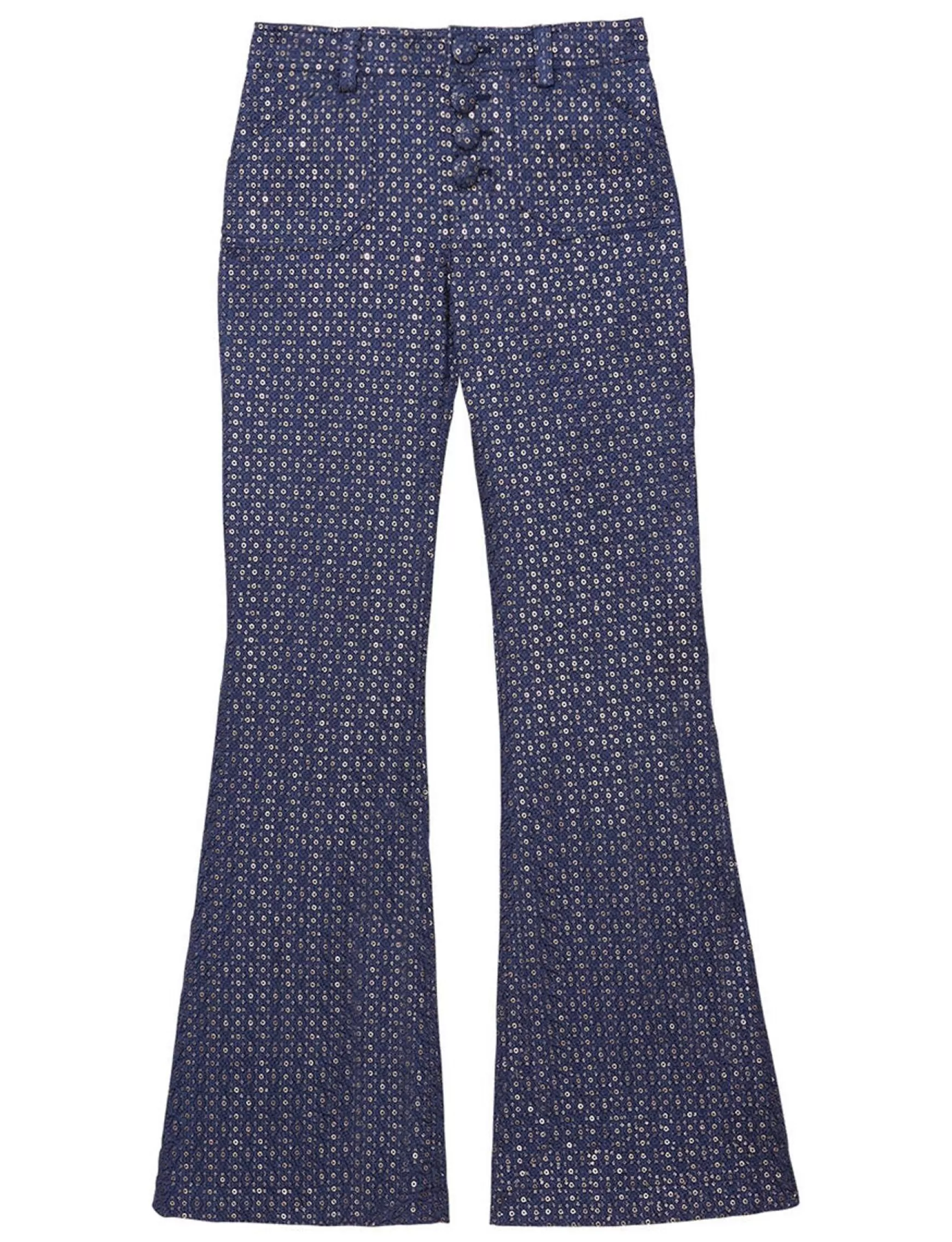 Ines de la Fressange Paris Charlotte navy print trousers Fashion