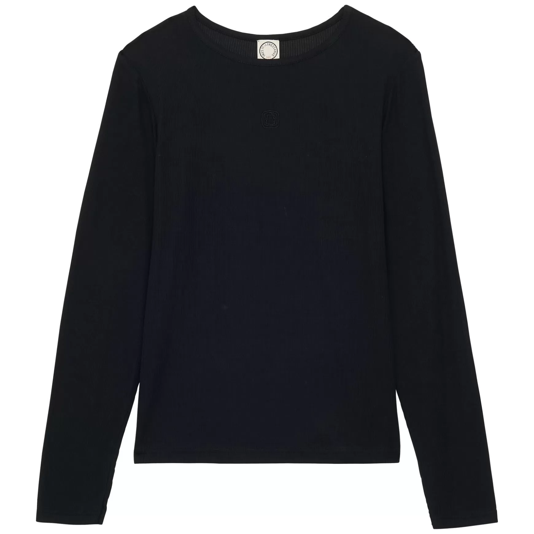 Ines de la Fressange Paris Cindy black long-sleeved T-shirt Discount