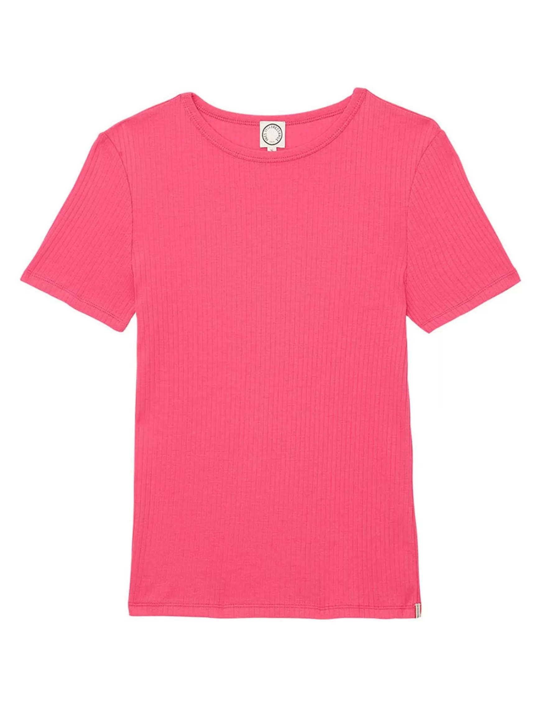 Ines de la Fressange Paris Ella pink ribbed T-shirt Store