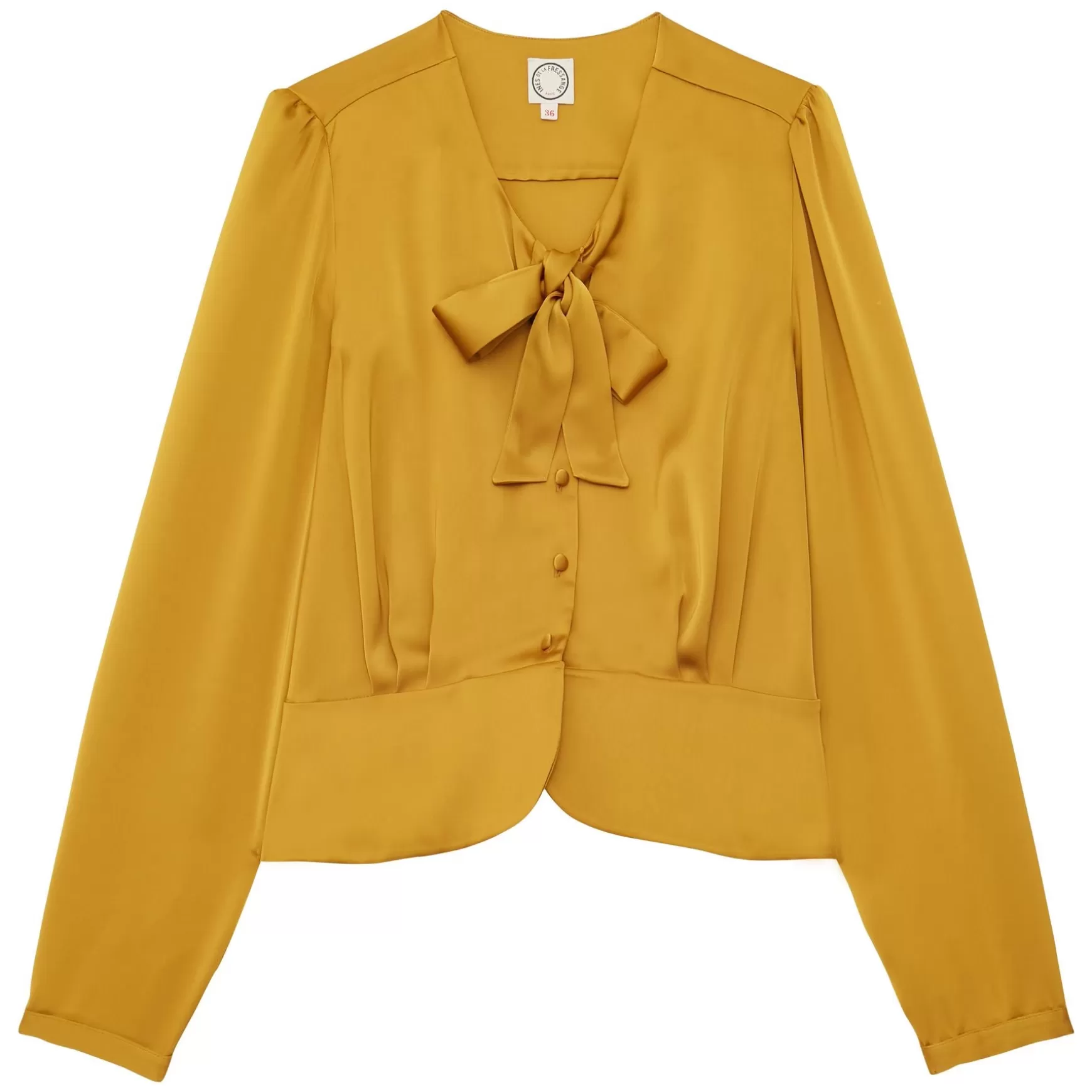 Ines de la Fressange Paris Emeline mustard top Best