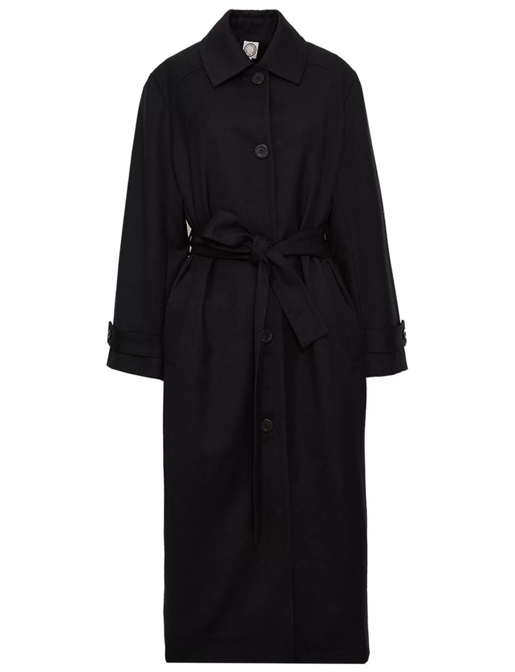 Ines de la Fressange Paris Esme black wool coat Cheap