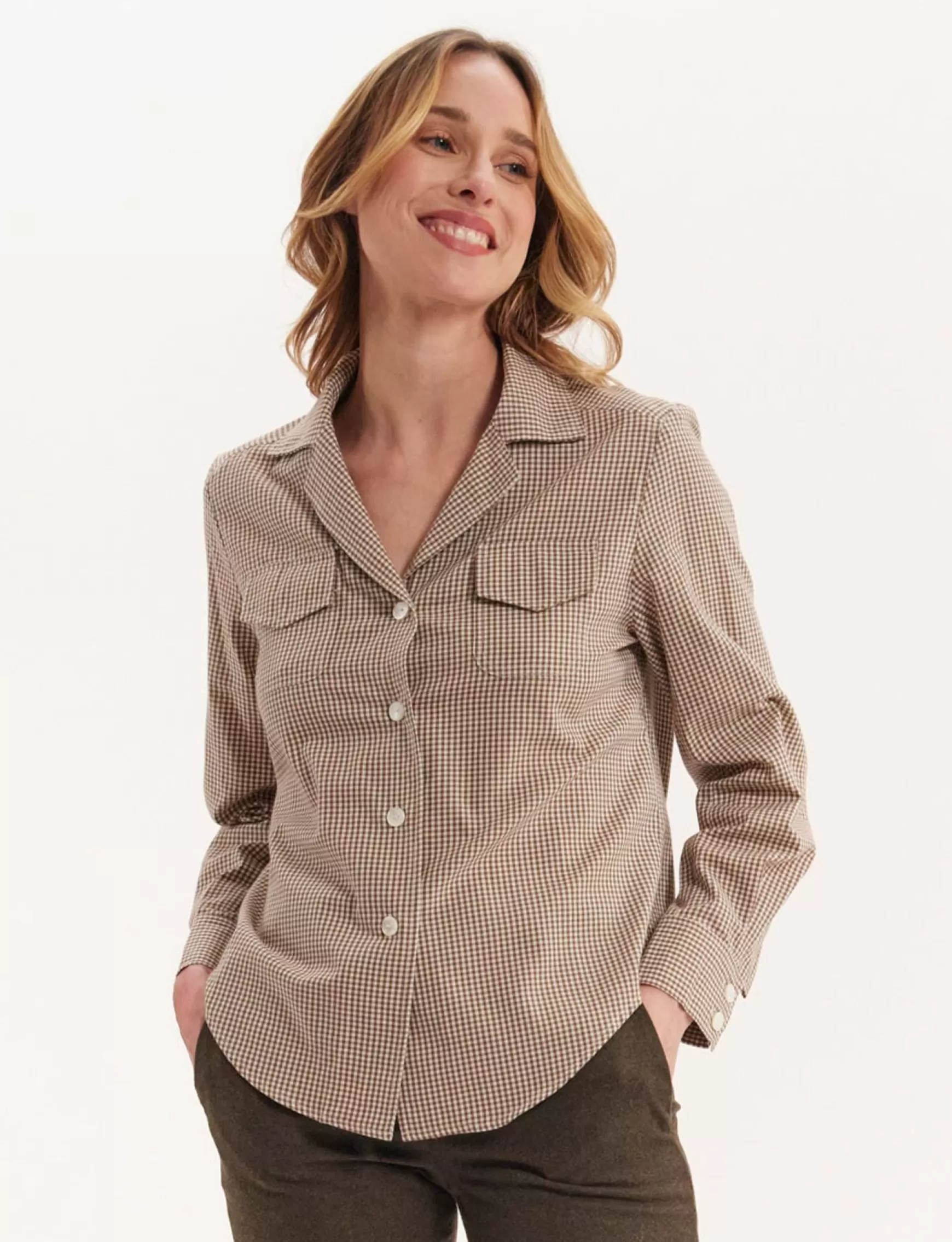 Ines de la Fressange Paris Evana plaid shirt Online