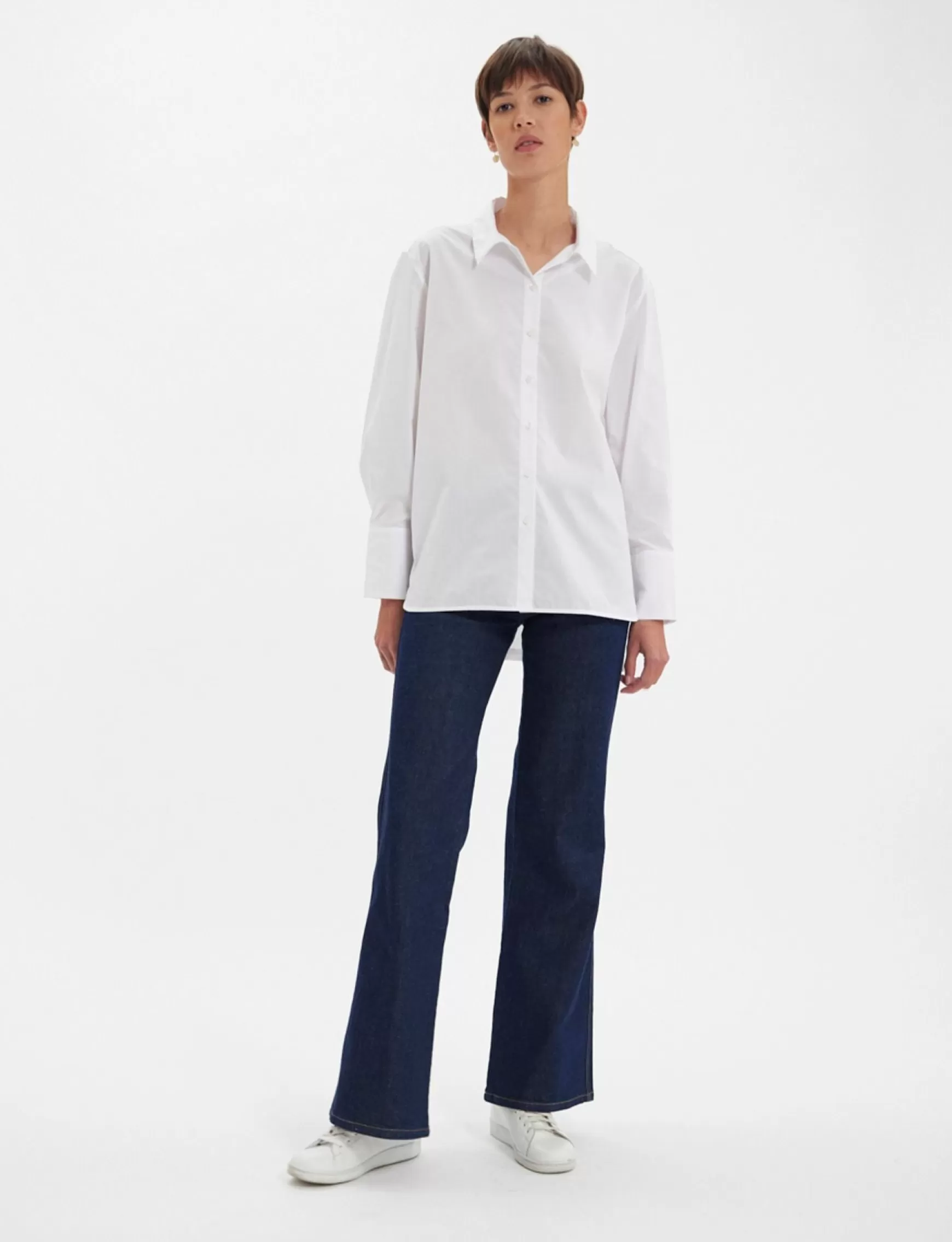 Ines de la Fressange Paris Falco white cotton shirt Flash Sale