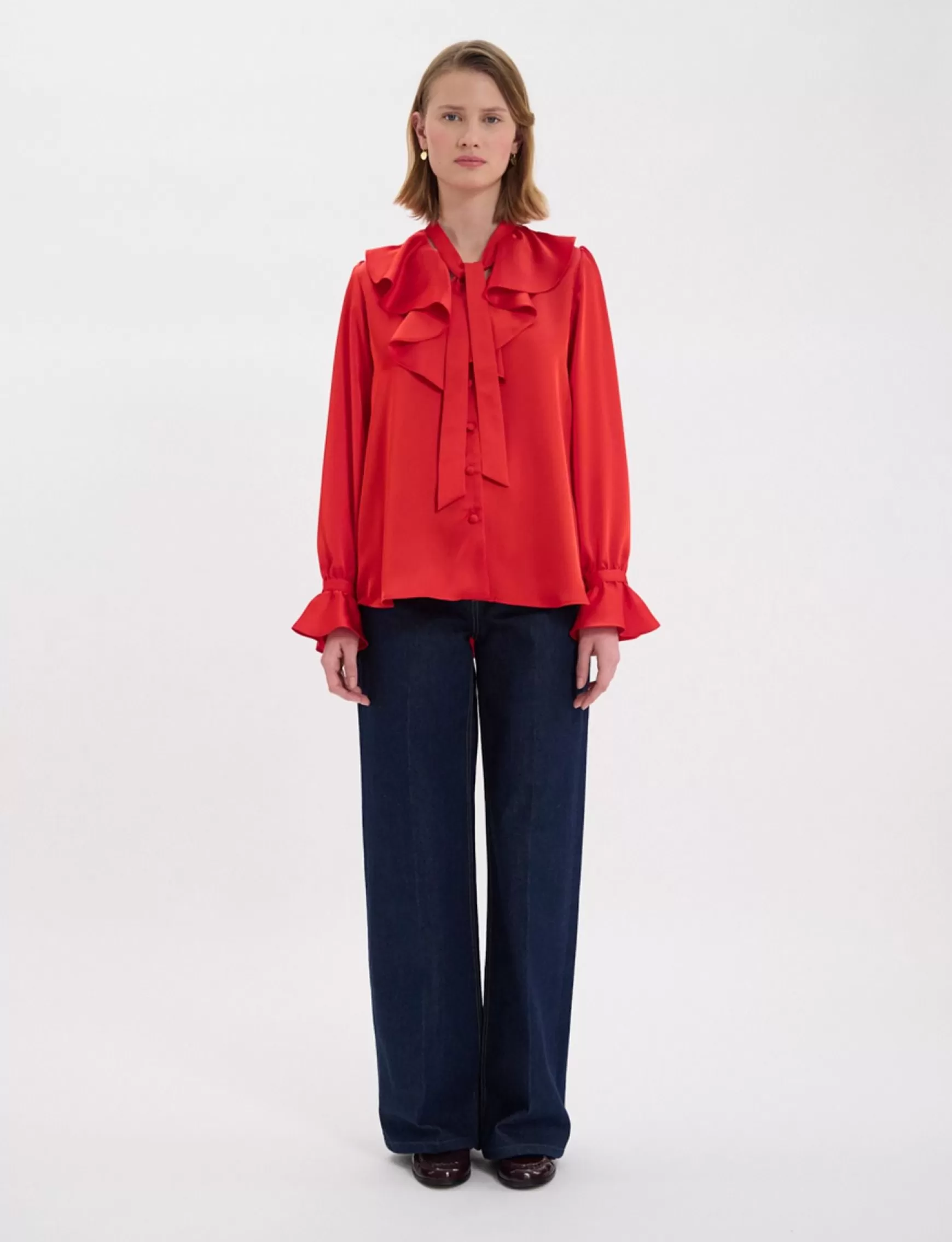 Ines de la Fressange Paris Fanfan red shirt Flash Sale