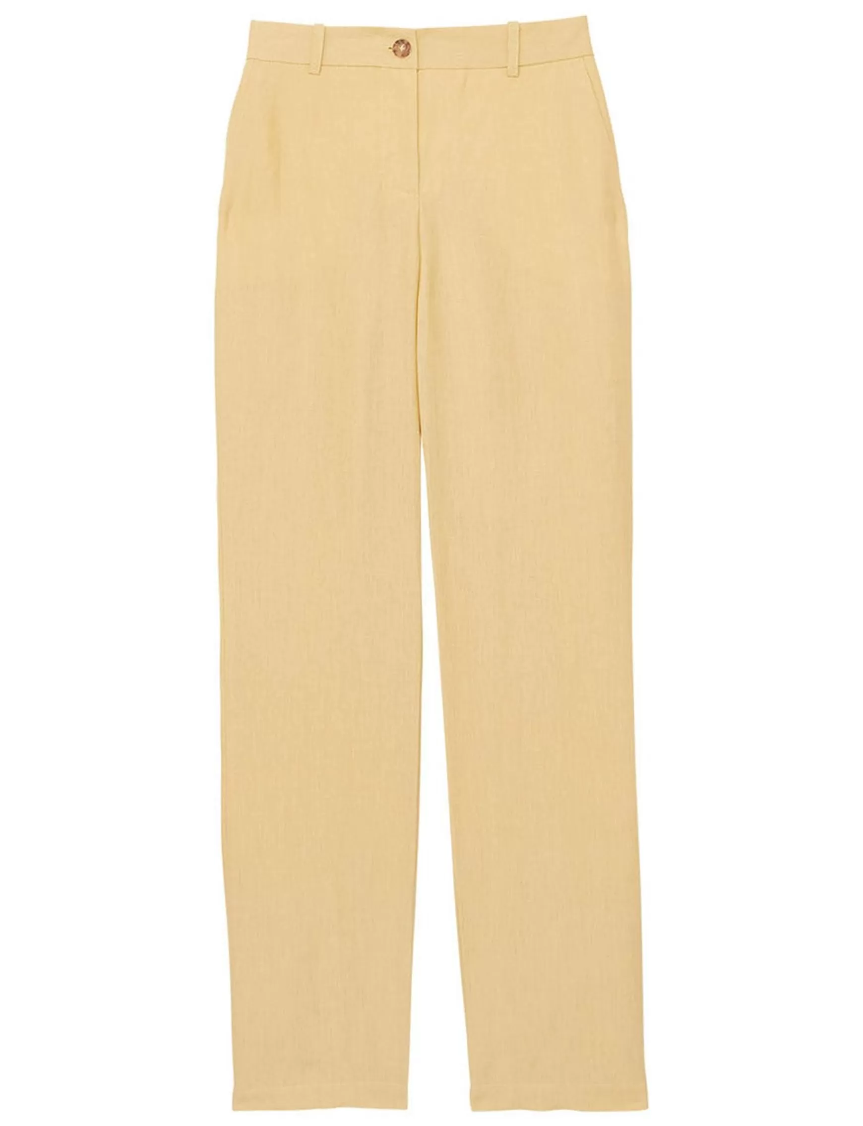 Ines de la Fressange Paris Francisco trousers in lemon linen Cheap