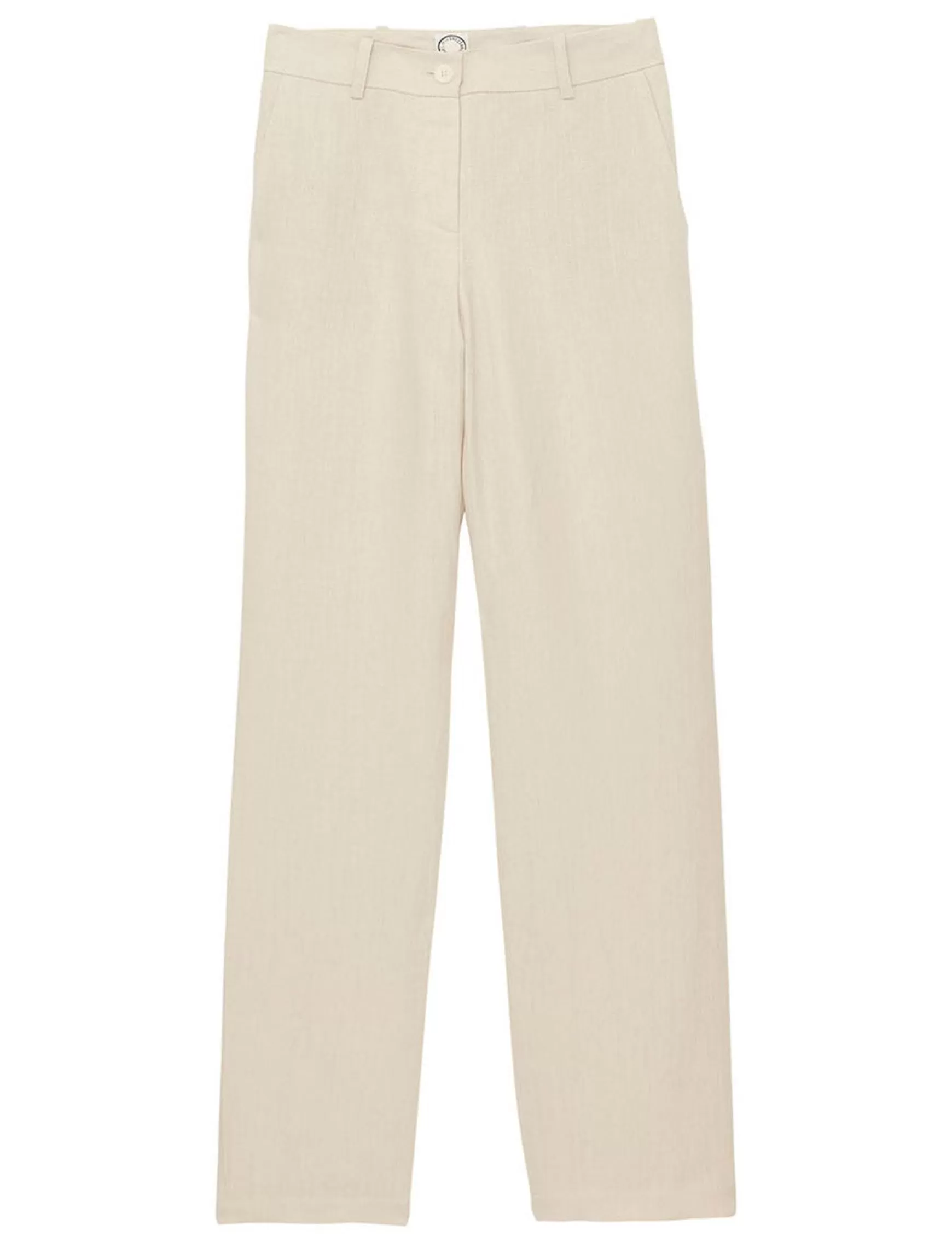 Ines de la Fressange Paris Francisco trousers in sandy linen Best Sale