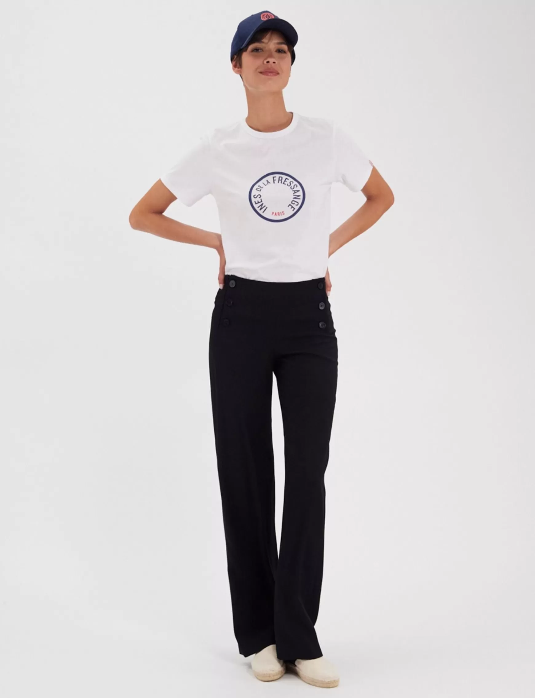 Ines de la Fressange Paris Gabriel black trousers Clearance