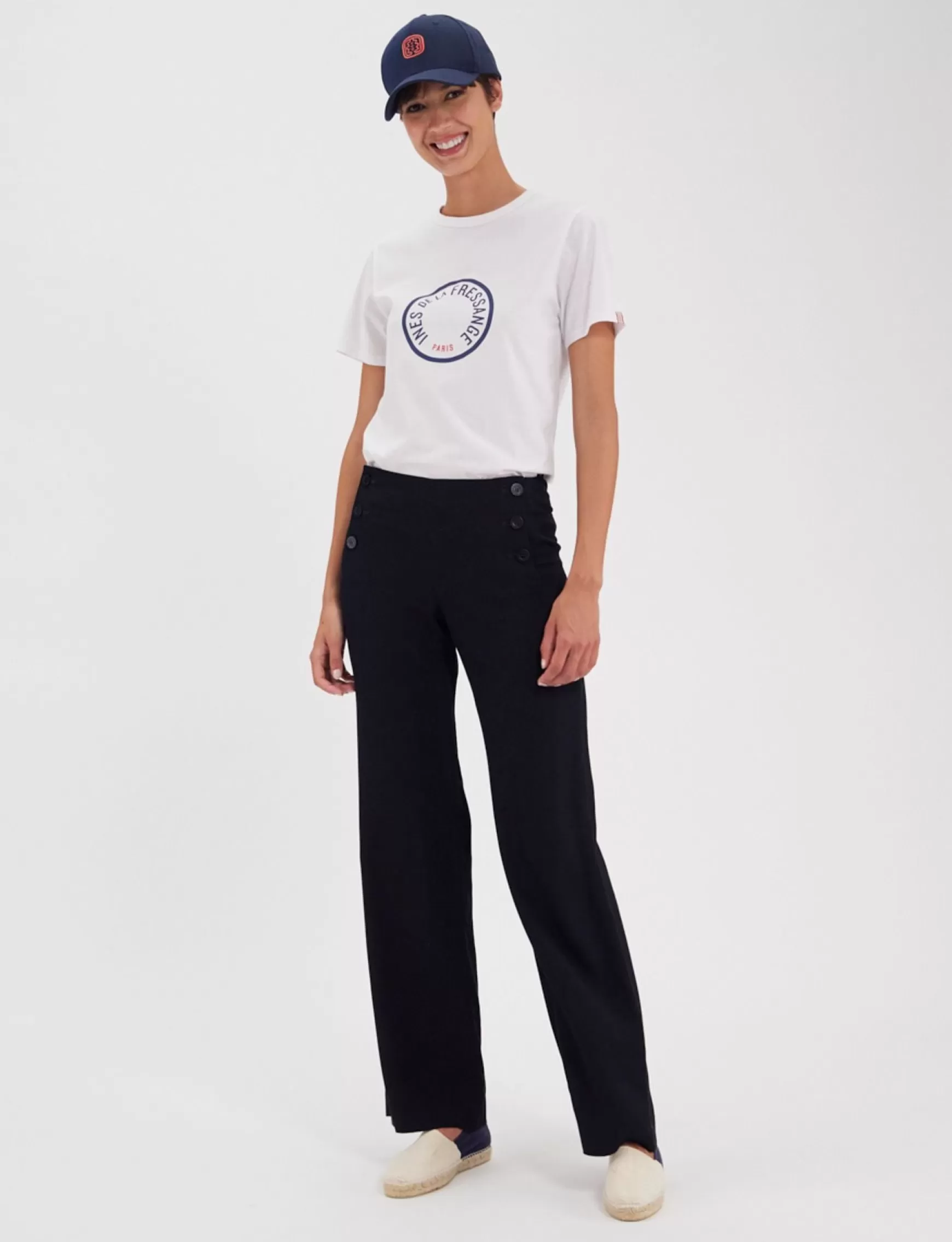 Ines de la Fressange Paris Gabriel navy trousers Fashion