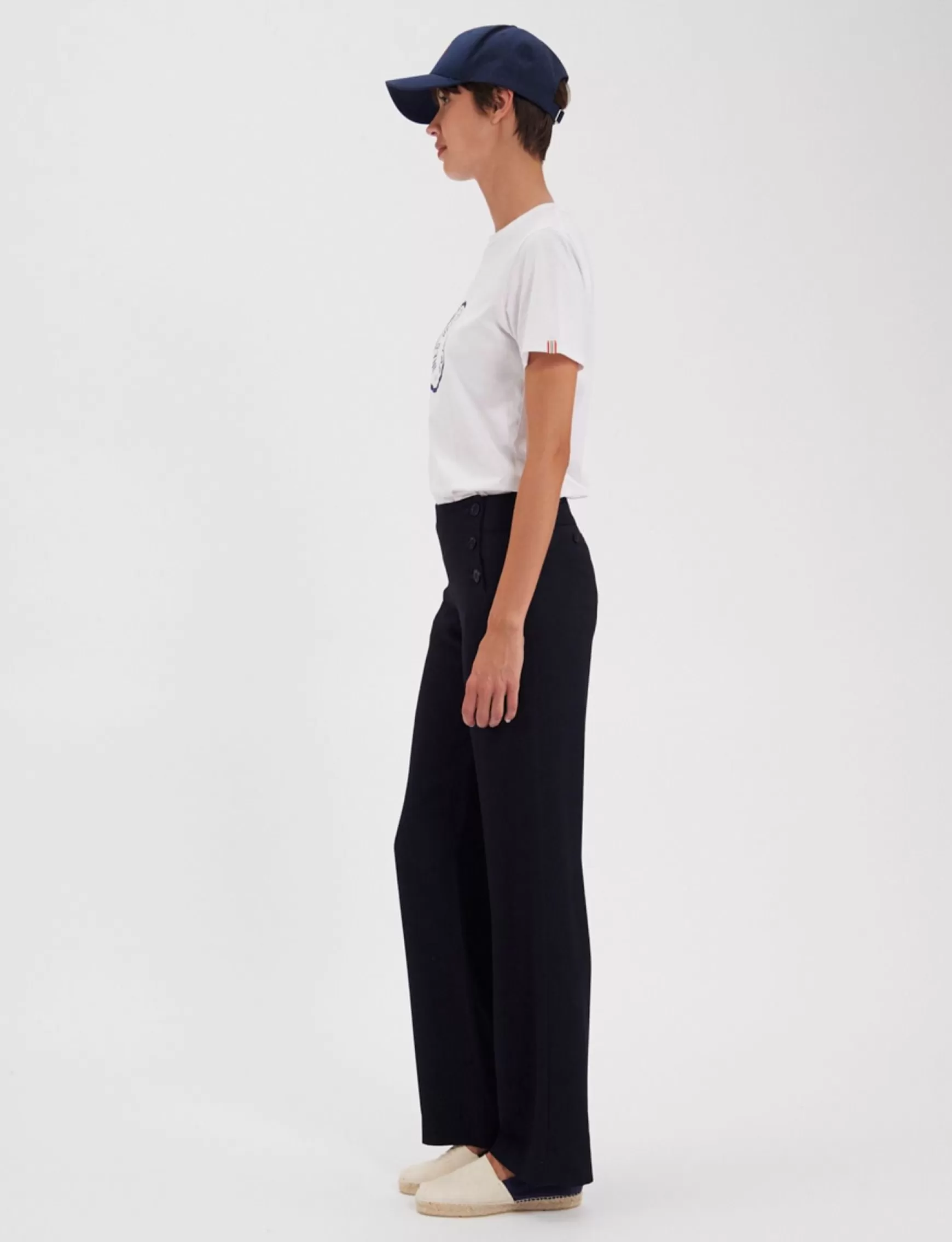 Ines de la Fressange Paris Gabriel navy trousers Fashion