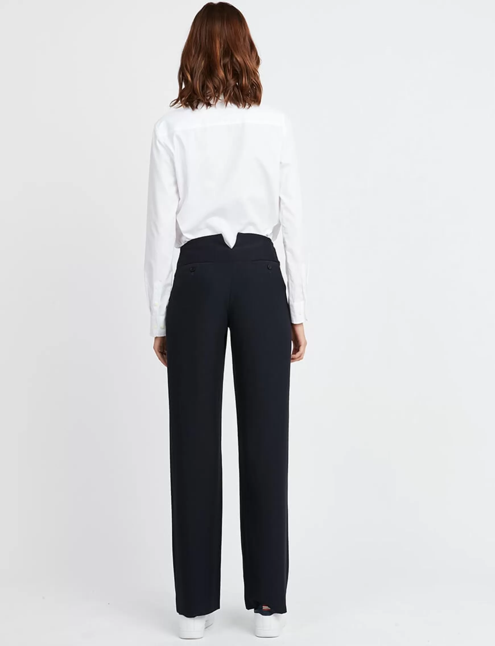 Ines de la Fressange Paris Gabriel trousers navy blue OLD REF Best