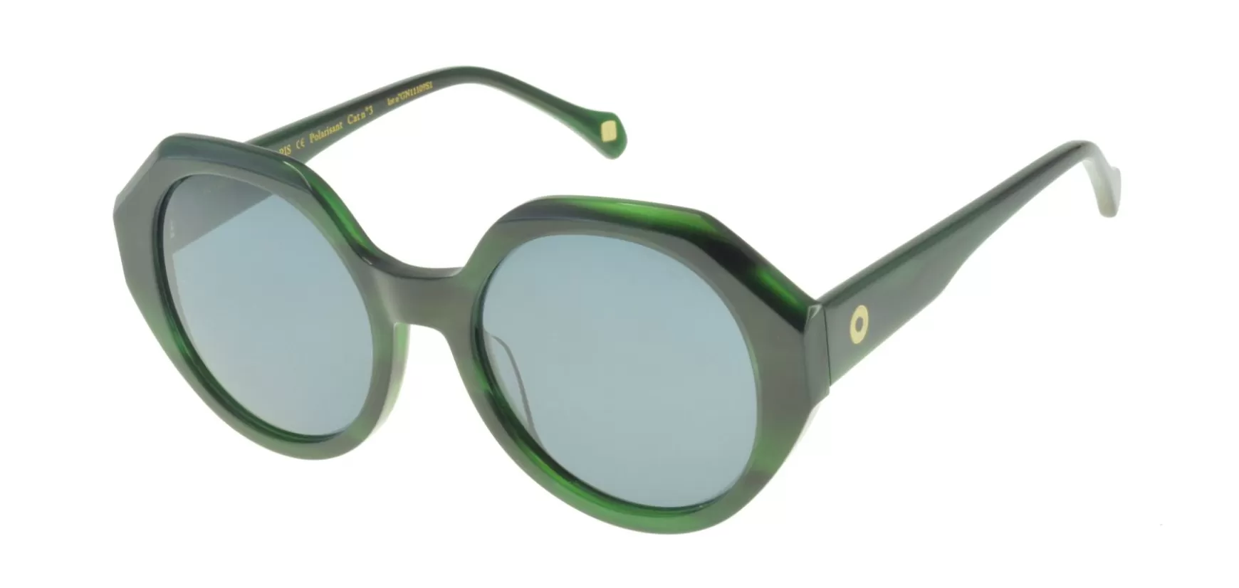 Ines de la Fressange Paris Green marbled Ornella sunglasses Clearance