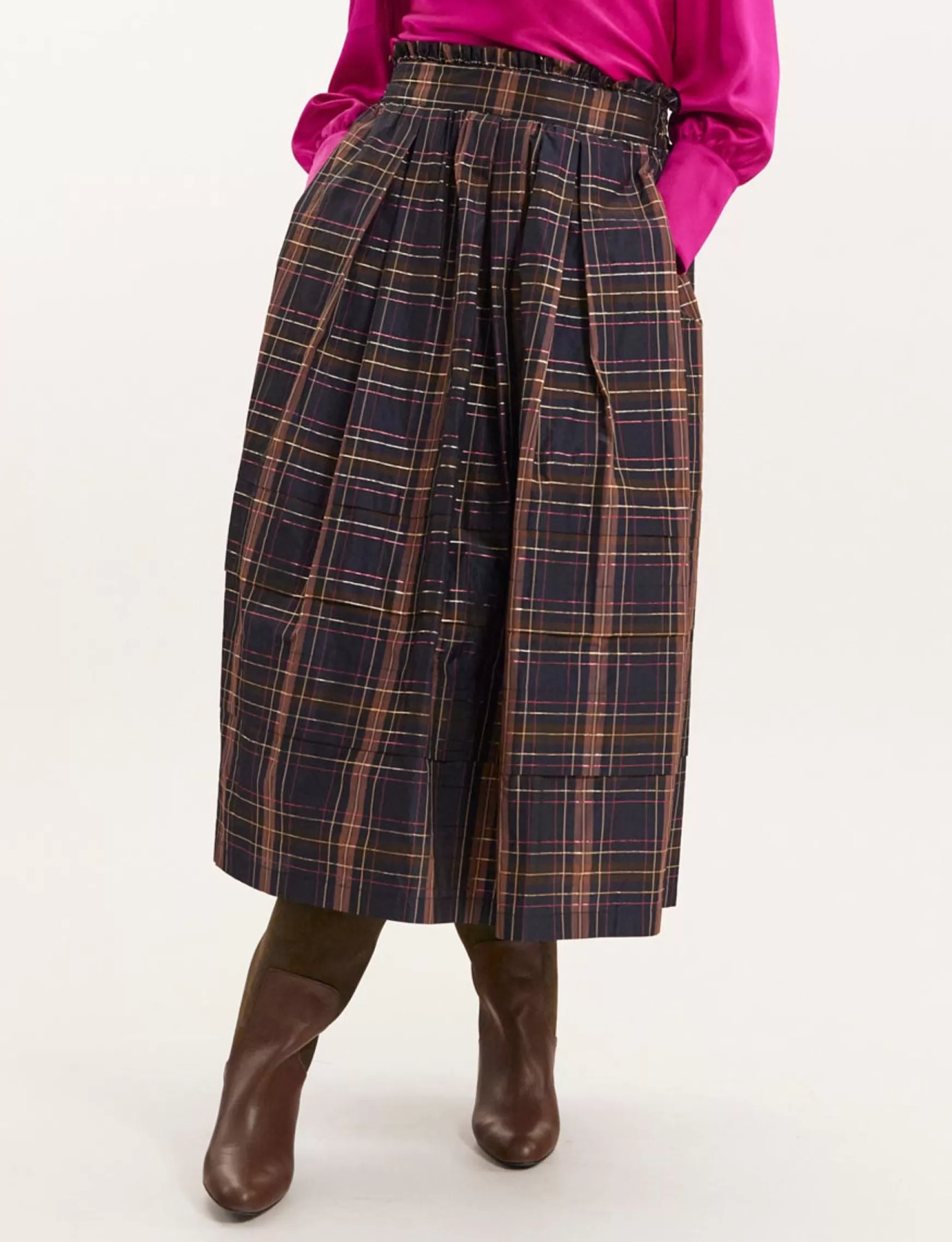 Ines de la Fressange Paris Héloïse plaid skirt Hot