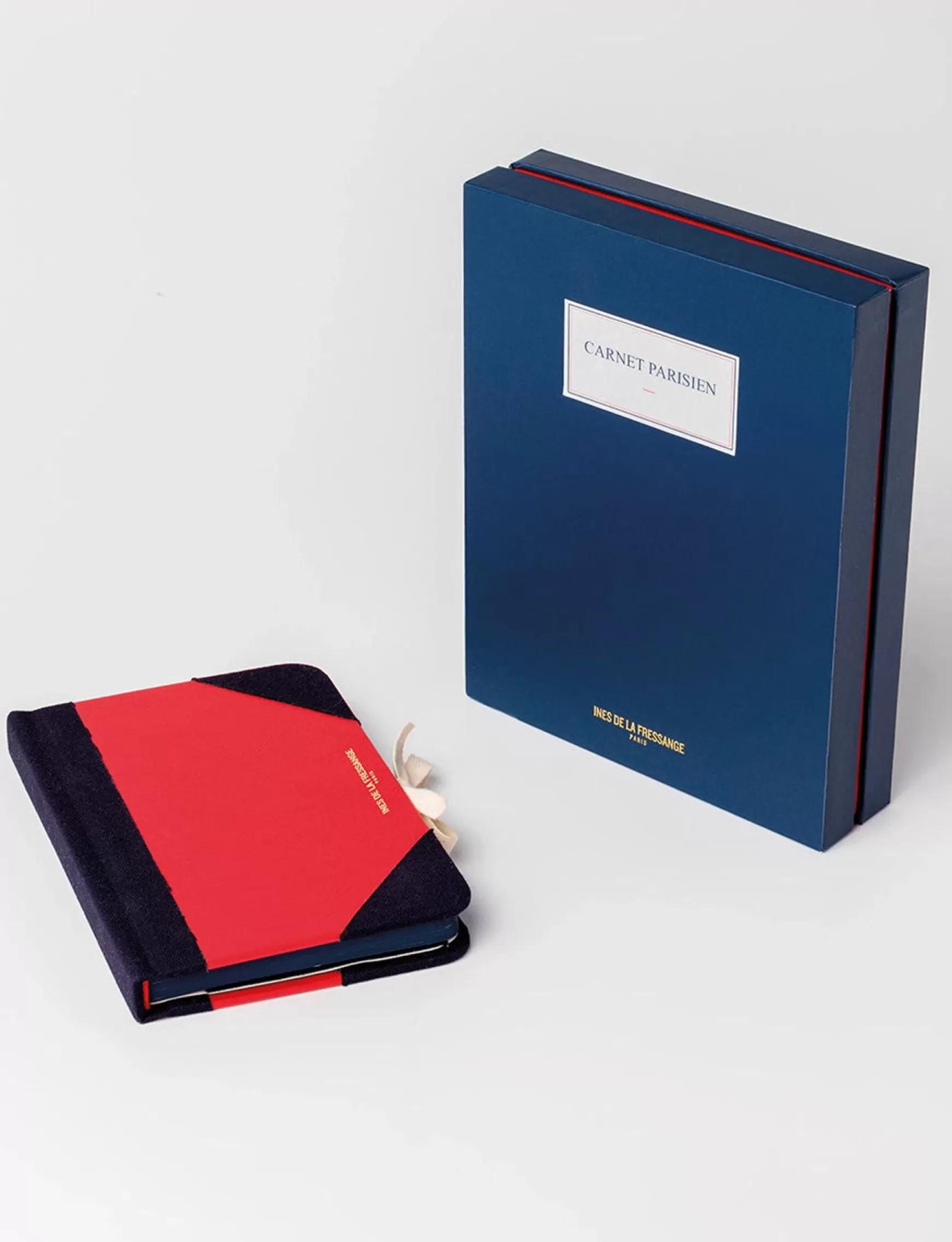 Ines de la Fressange Paris Ines blue and red notebook New