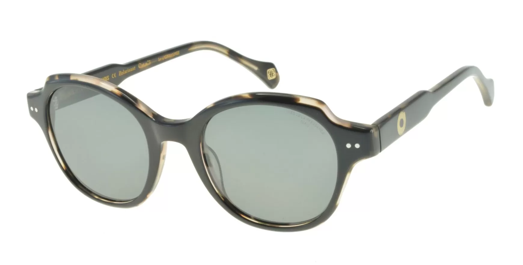 Ines de la Fressange Paris Julianne black tortoiseshell sunglasses New