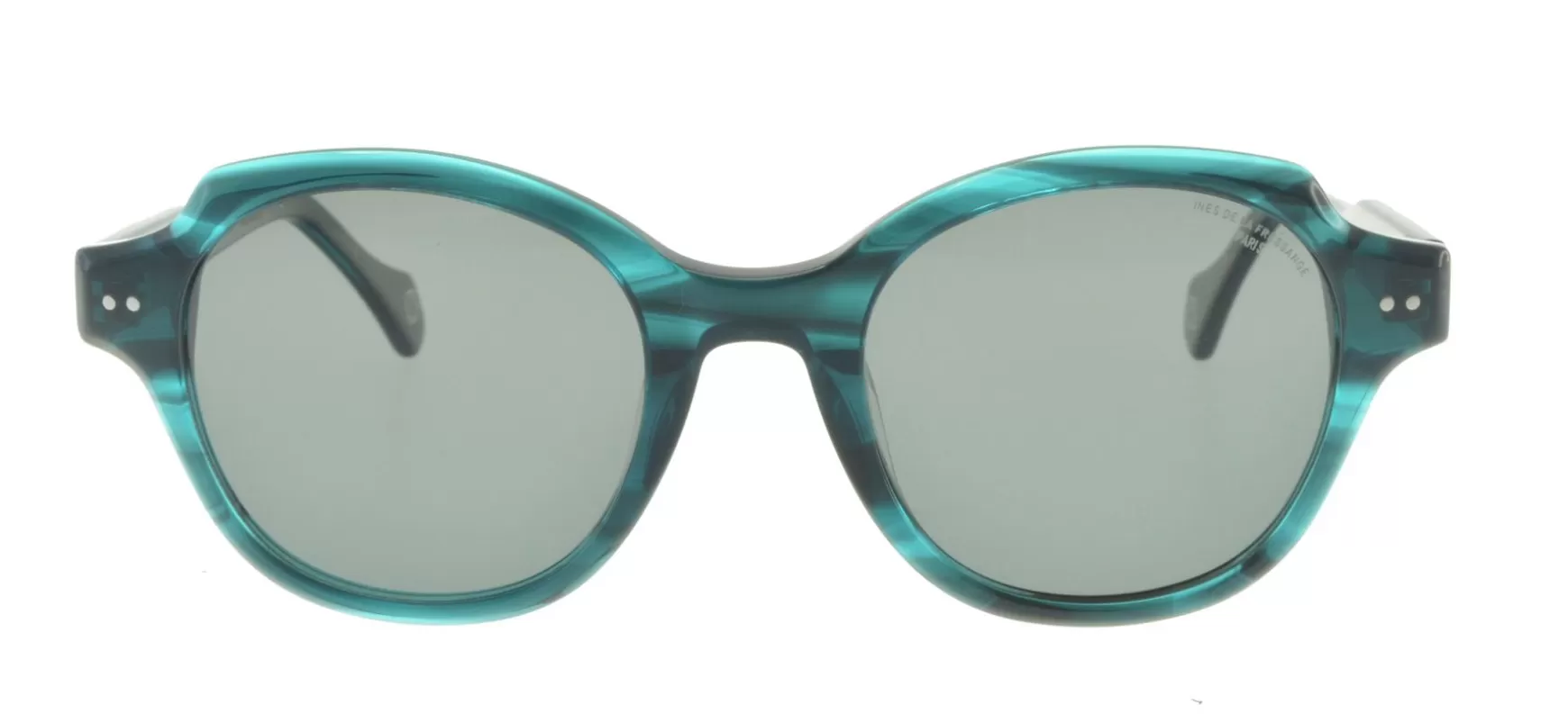 Ines de la Fressange Paris Julianne translucent green sunglasses Shop