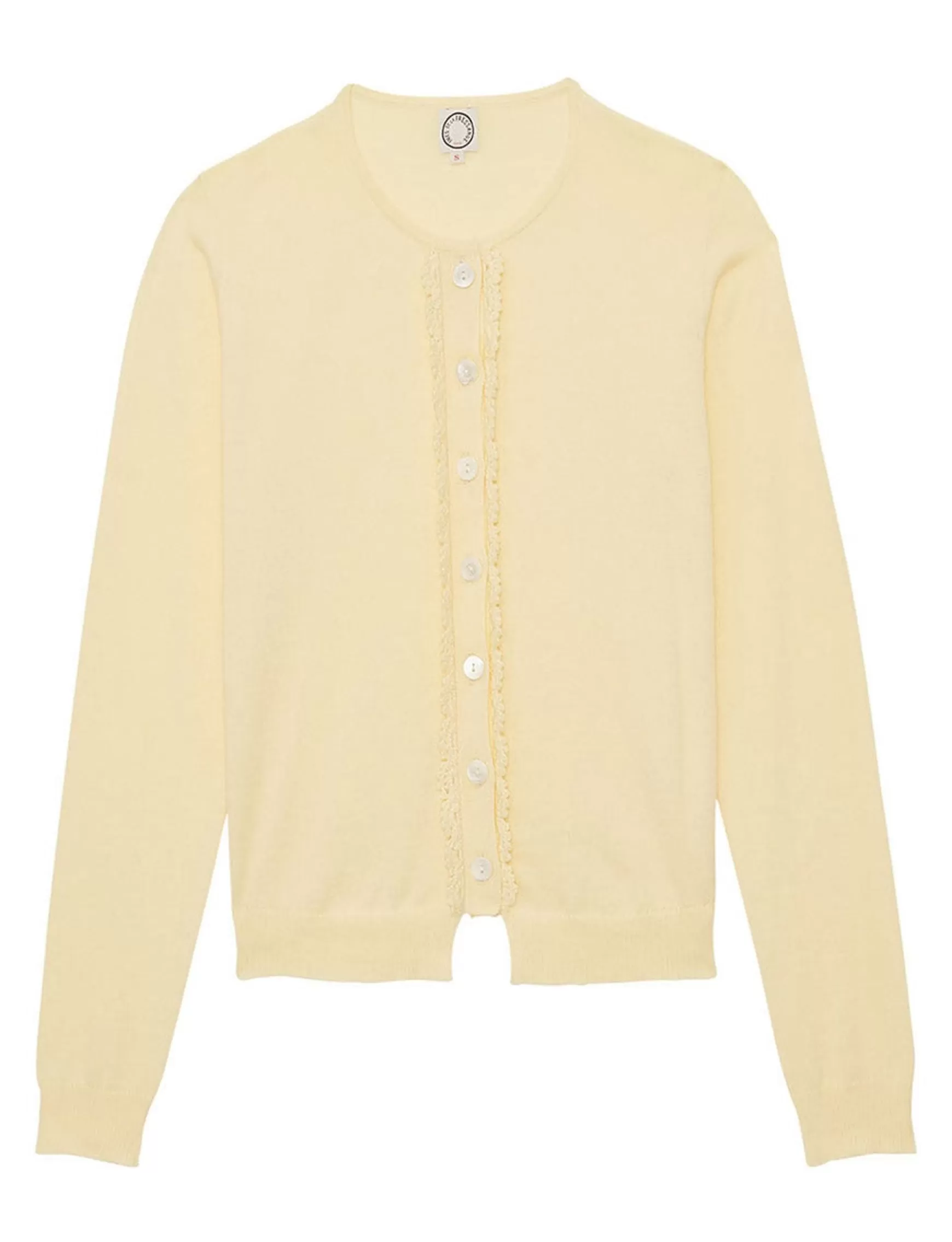 Ines de la Fressange Paris Light yellow April waistcoat Discount