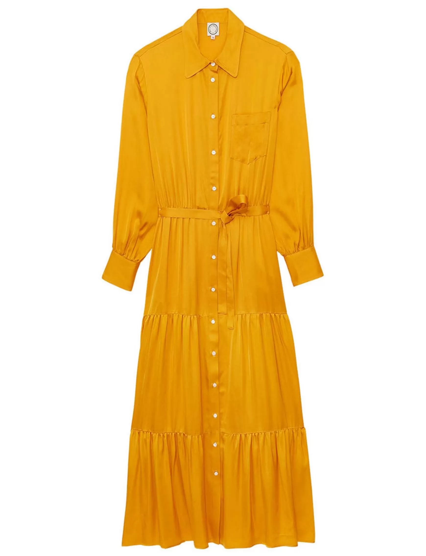 Ines de la Fressange Paris Léna long dress with buttercup flounce Sale