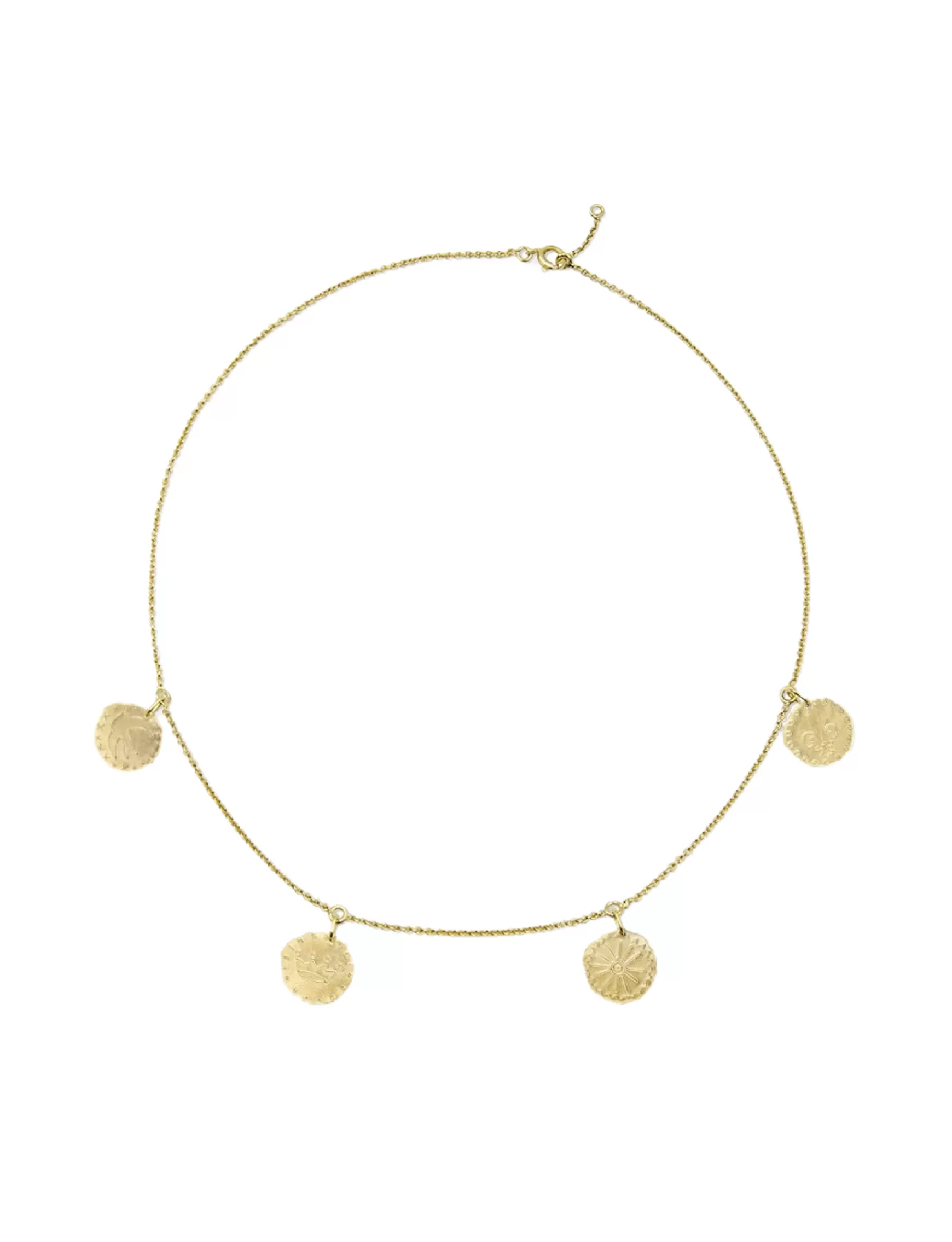 Ines de la Fressange Paris Lutece necklace, 4 gold-plated motifs Discount