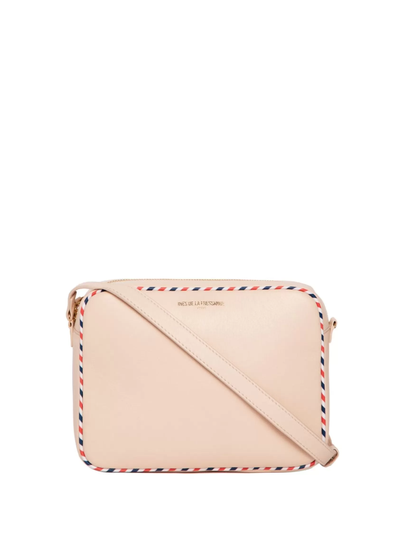 Ines de la Fressange Paris Marcia beige leather bag Store