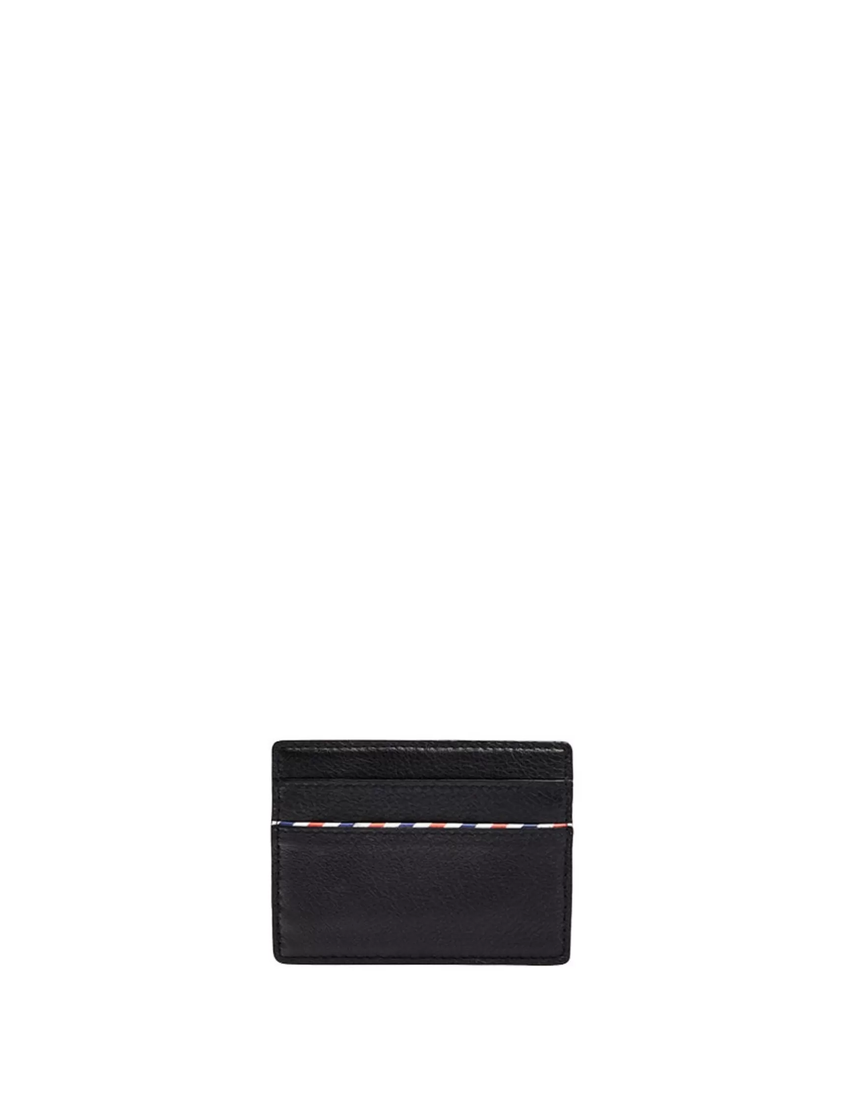 Ines de la Fressange Paris Marcia black leather card holder Shop