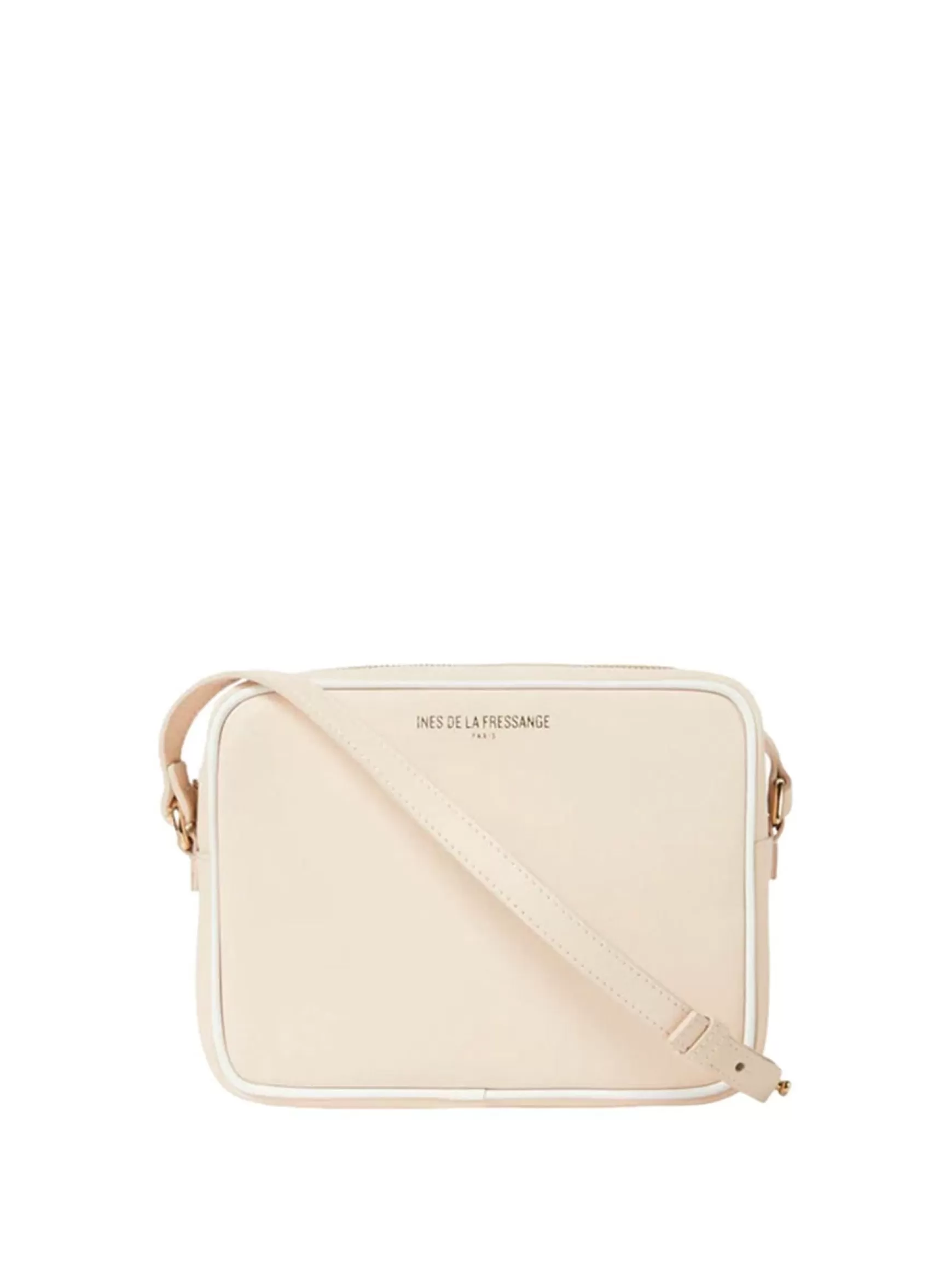 Ines de la Fressange Paris Marcia blush leather bag Sale