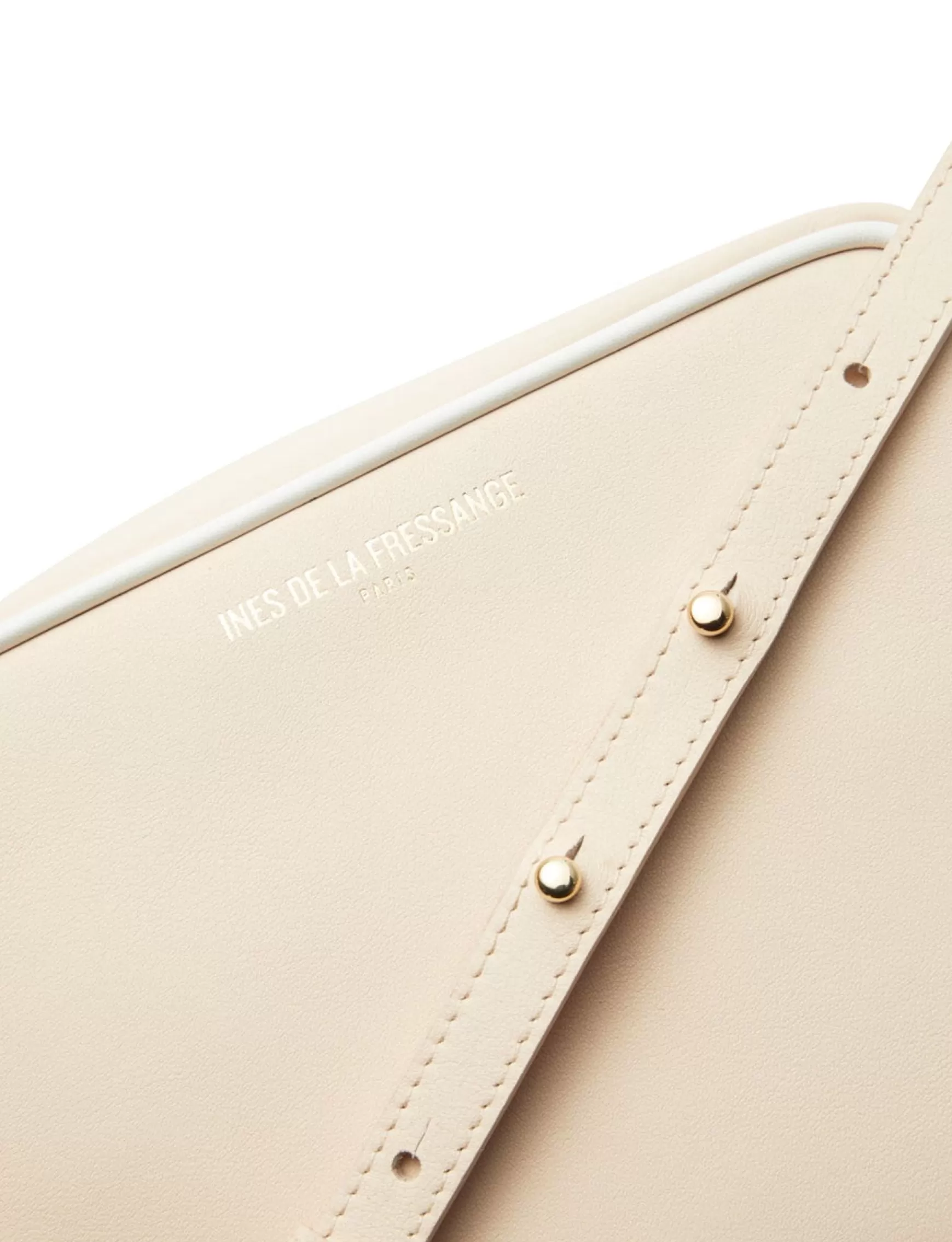 Ines de la Fressange Paris Marcia blush leather bag Sale