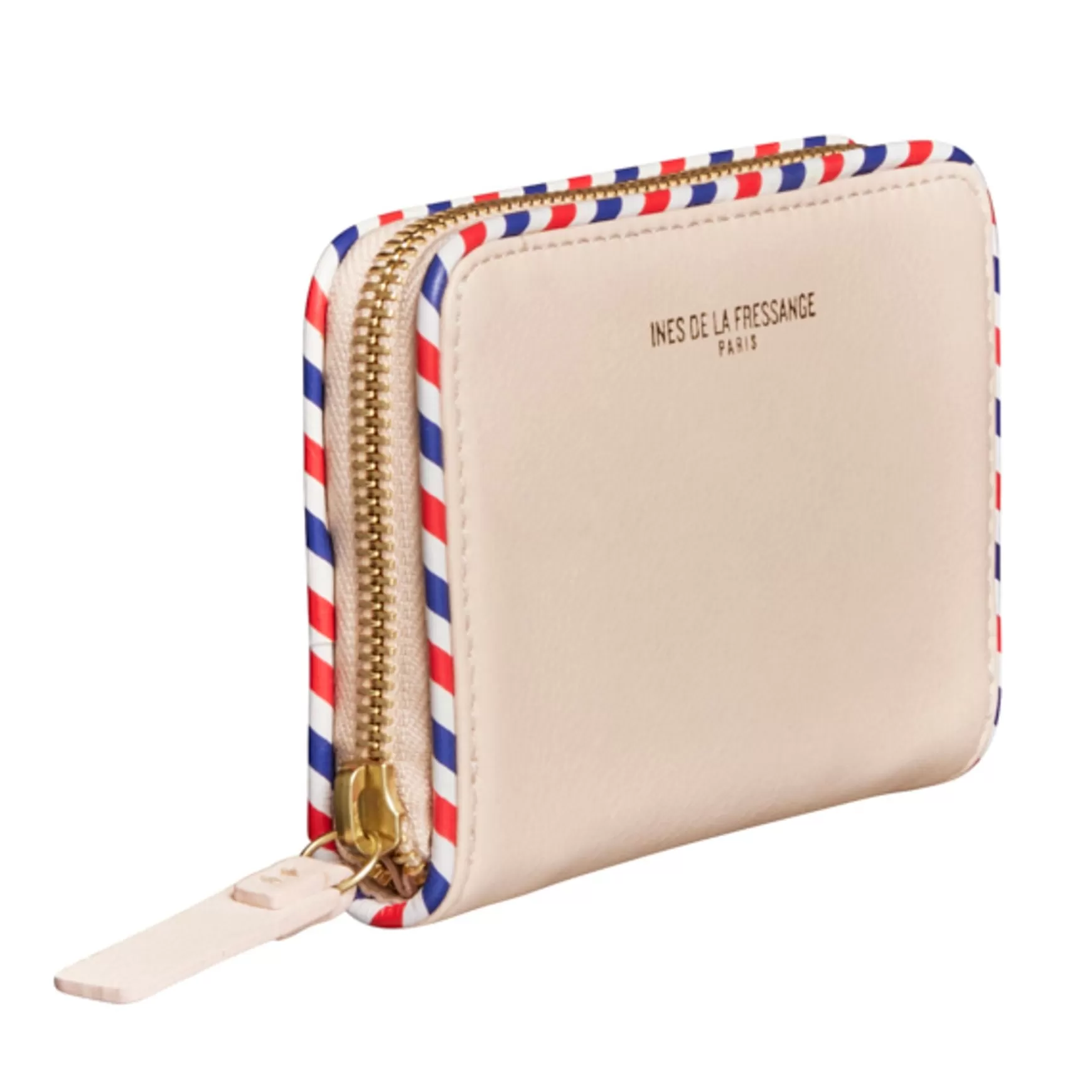 Ines de la Fressange Paris Marcia pinkish beige wallet and card holder Clearance