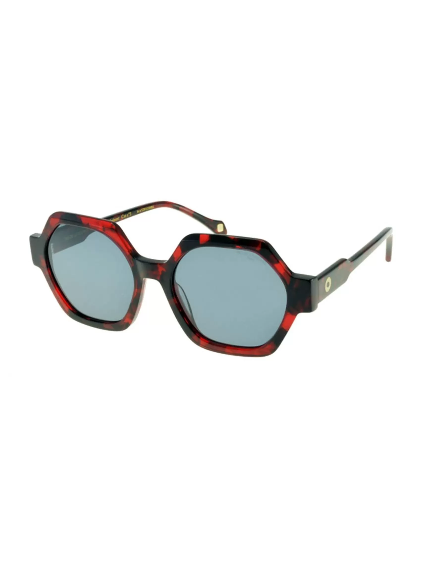 Ines de la Fressange Paris Marion red tortoiseshell sunglasses Clearance