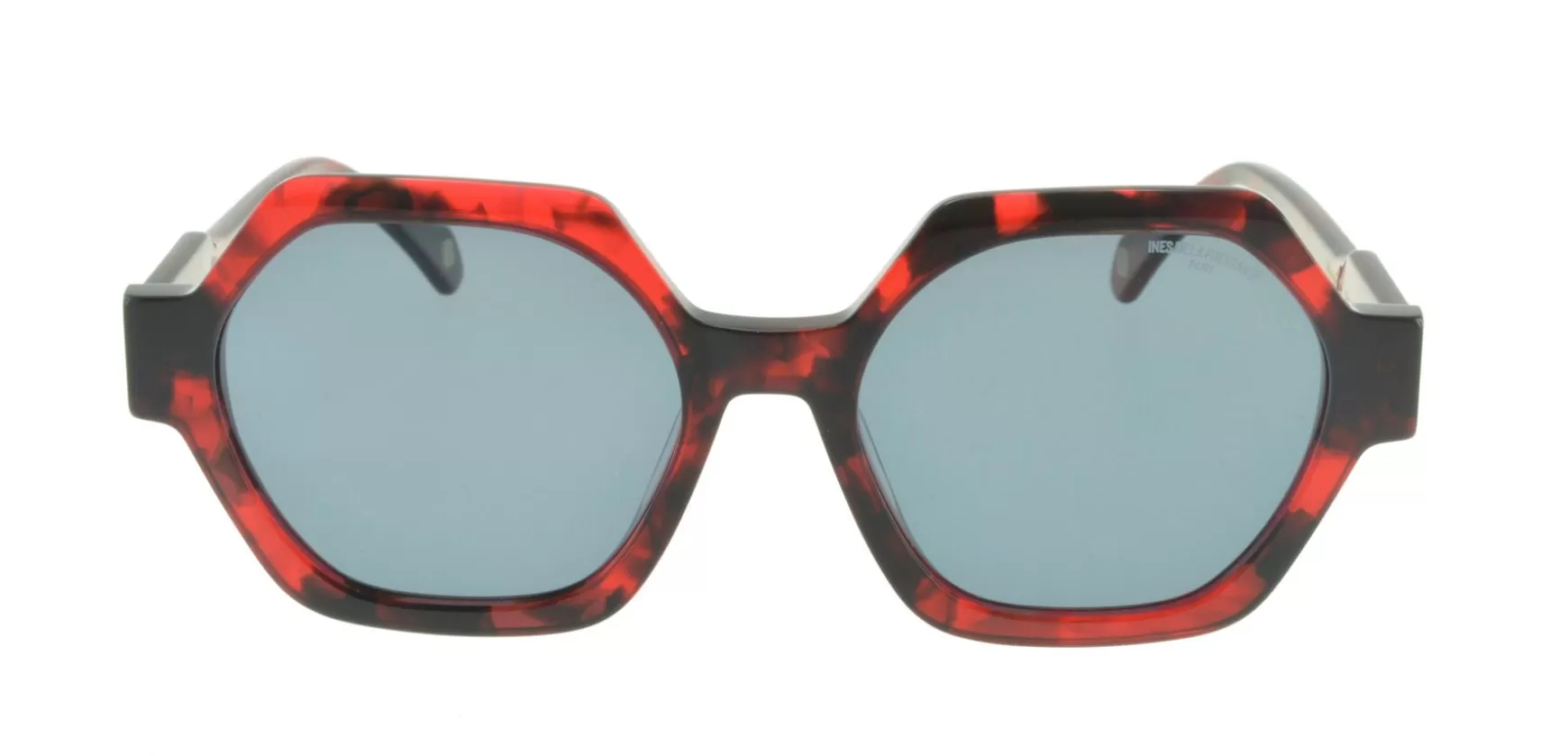 Ines de la Fressange Paris Marion red tortoiseshell sunglasses Clearance