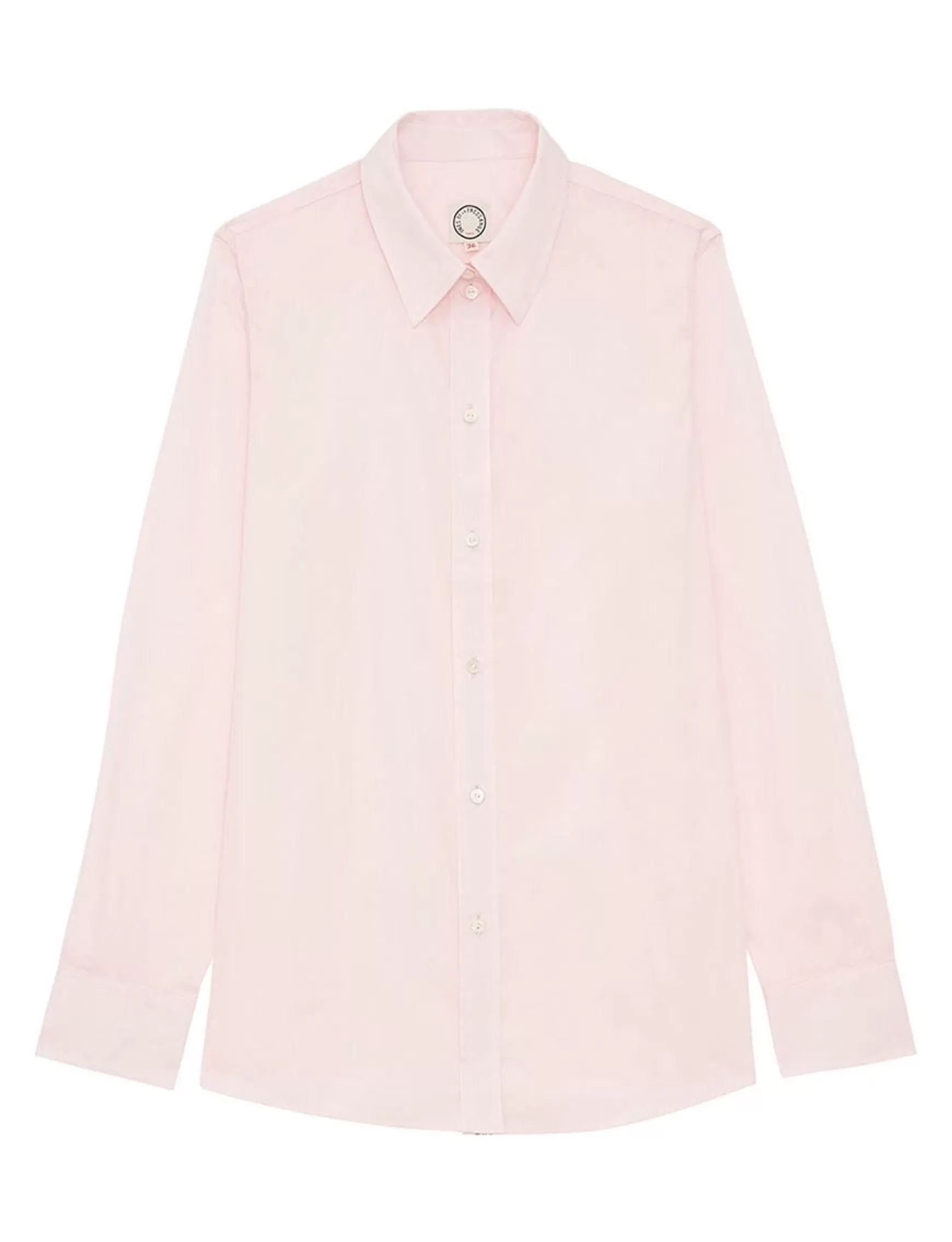 Ines de la Fressange Paris Martin pale pink cotton shirt Clearance