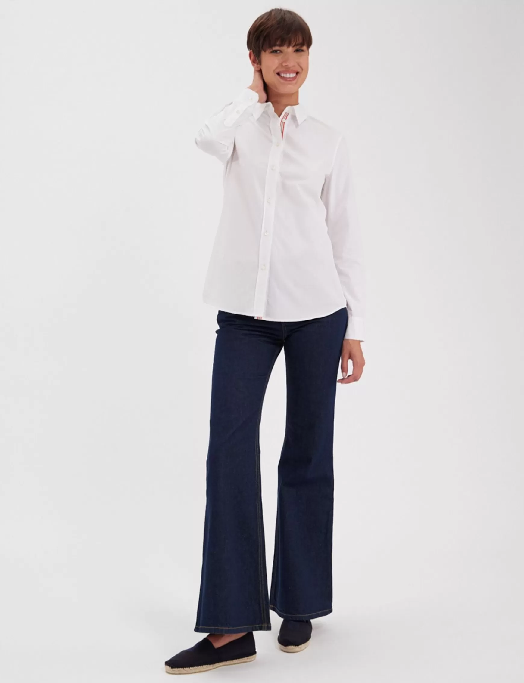 Ines de la Fressange Paris Martin white cotton shirt Hot