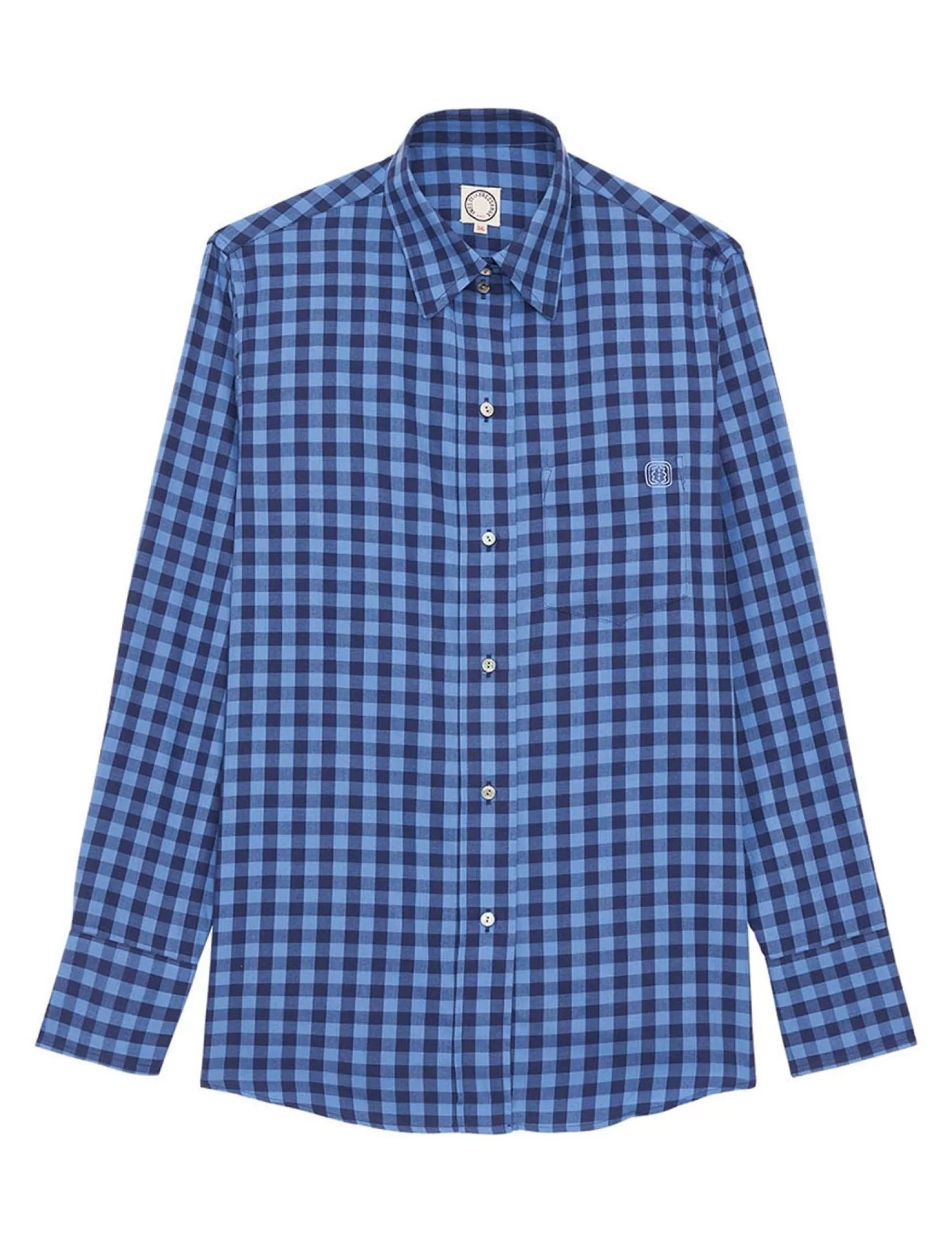 Ines de la Fressange Paris Maureen blue check shirt Cheap