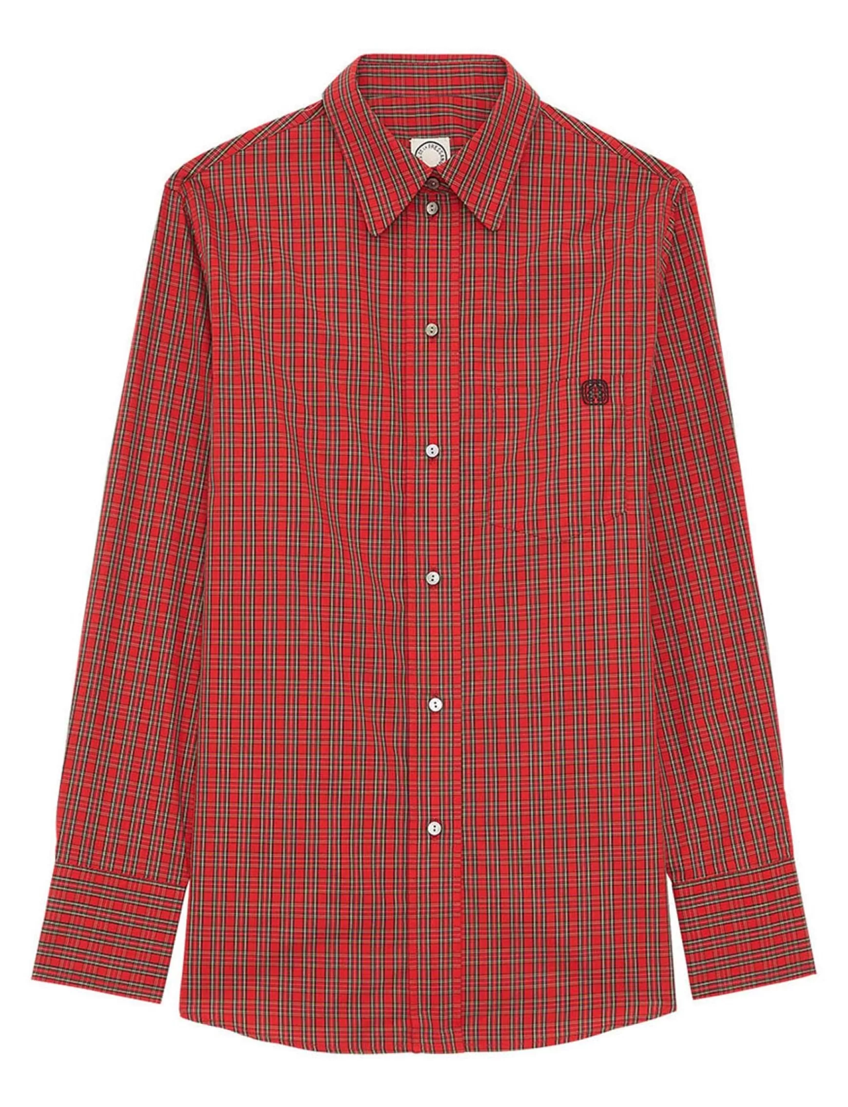 Ines de la Fressange Paris Maureen red check shirt New