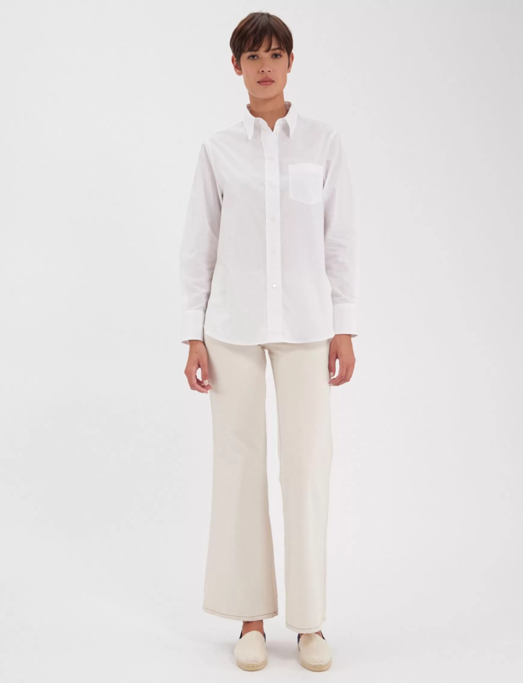 Ines de la Fressange Paris Maureen white cotton shirt Outlet