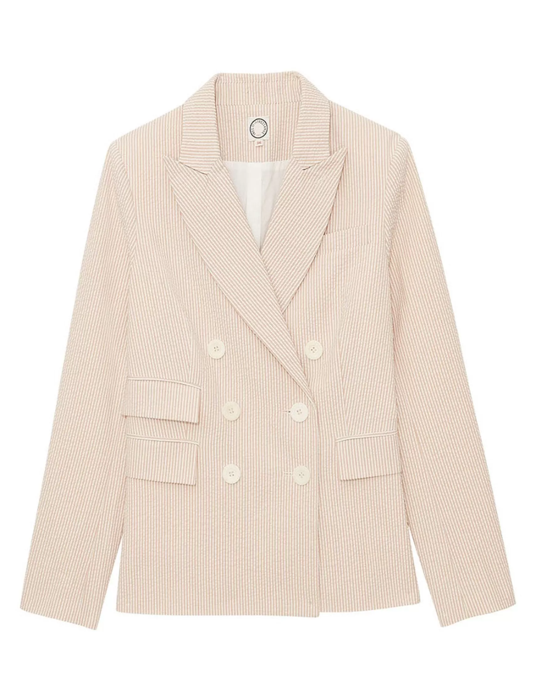 Ines de la Fressange Paris Maurice ecru striped jacket Outlet