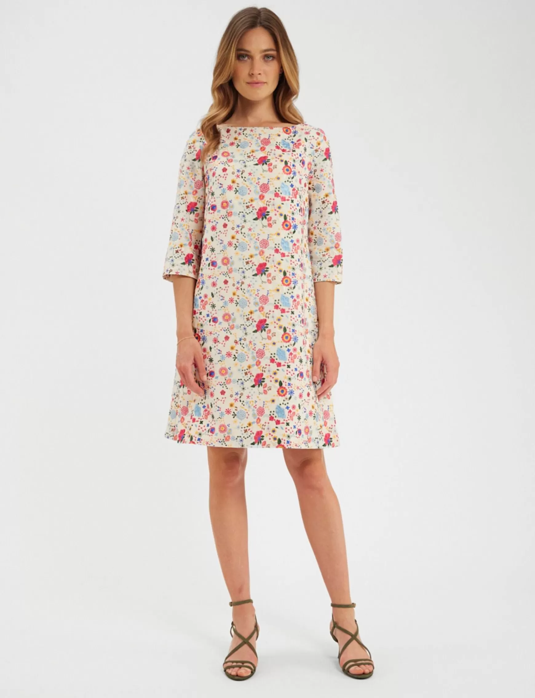 Ines de la Fressange Paris Megan dress with embroidery Fashion